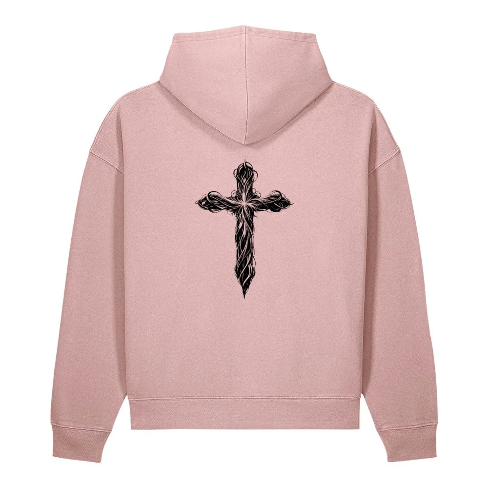 Unisex garment-dyed vintage hoodie -Radiant Faith