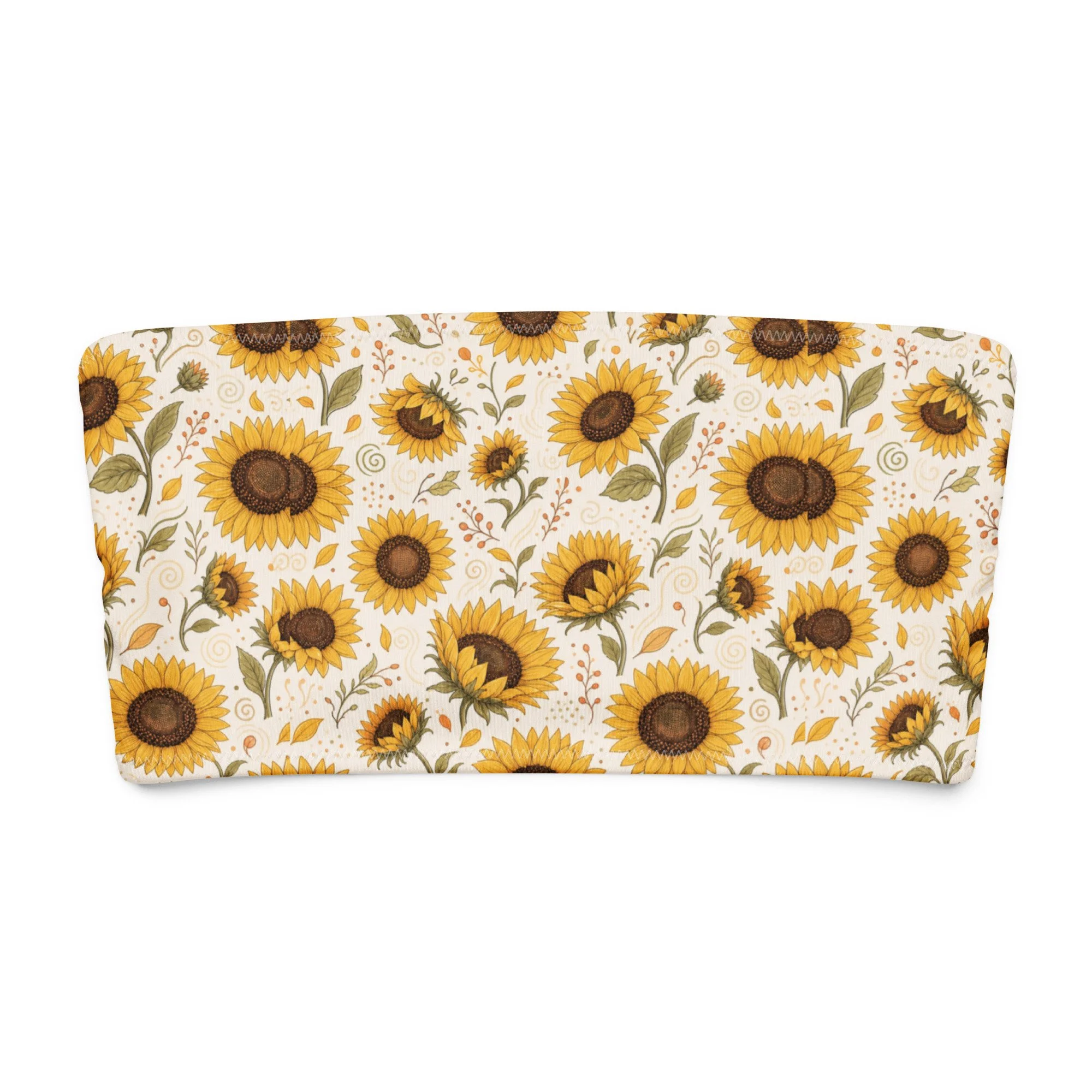Bandeau bikini top-Sunflower