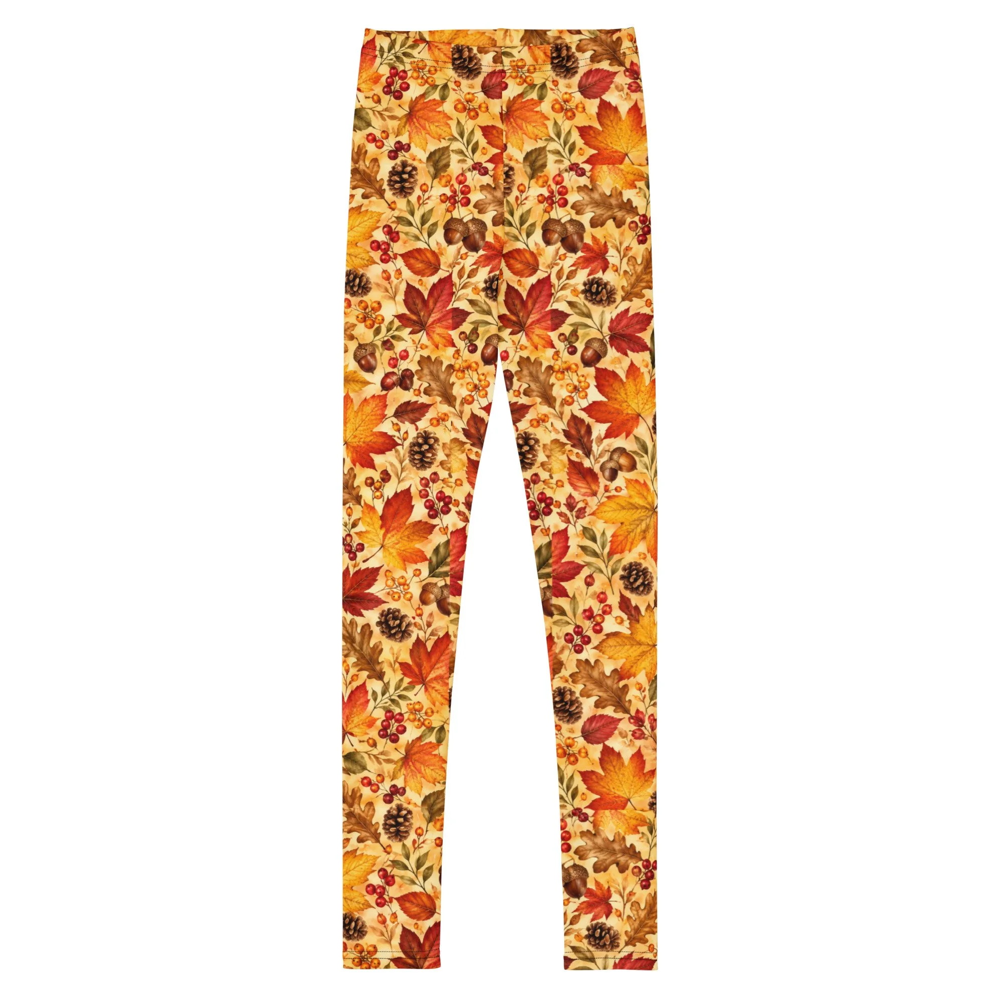 Youth Leggings Fall Leaves