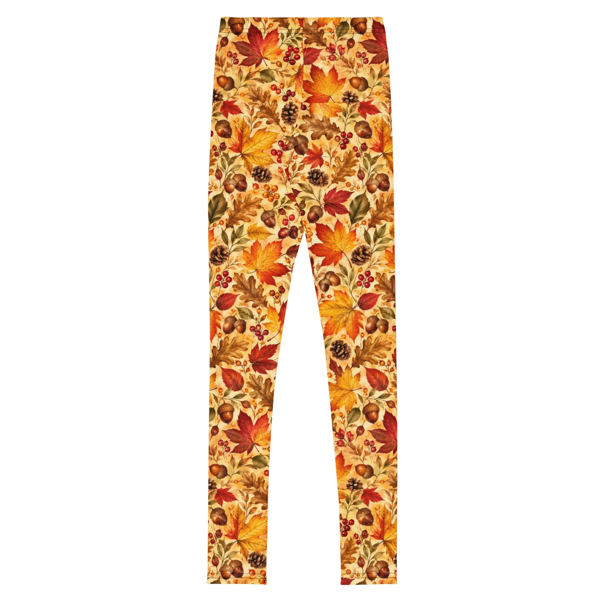 Youth Leggings Fall Leaves