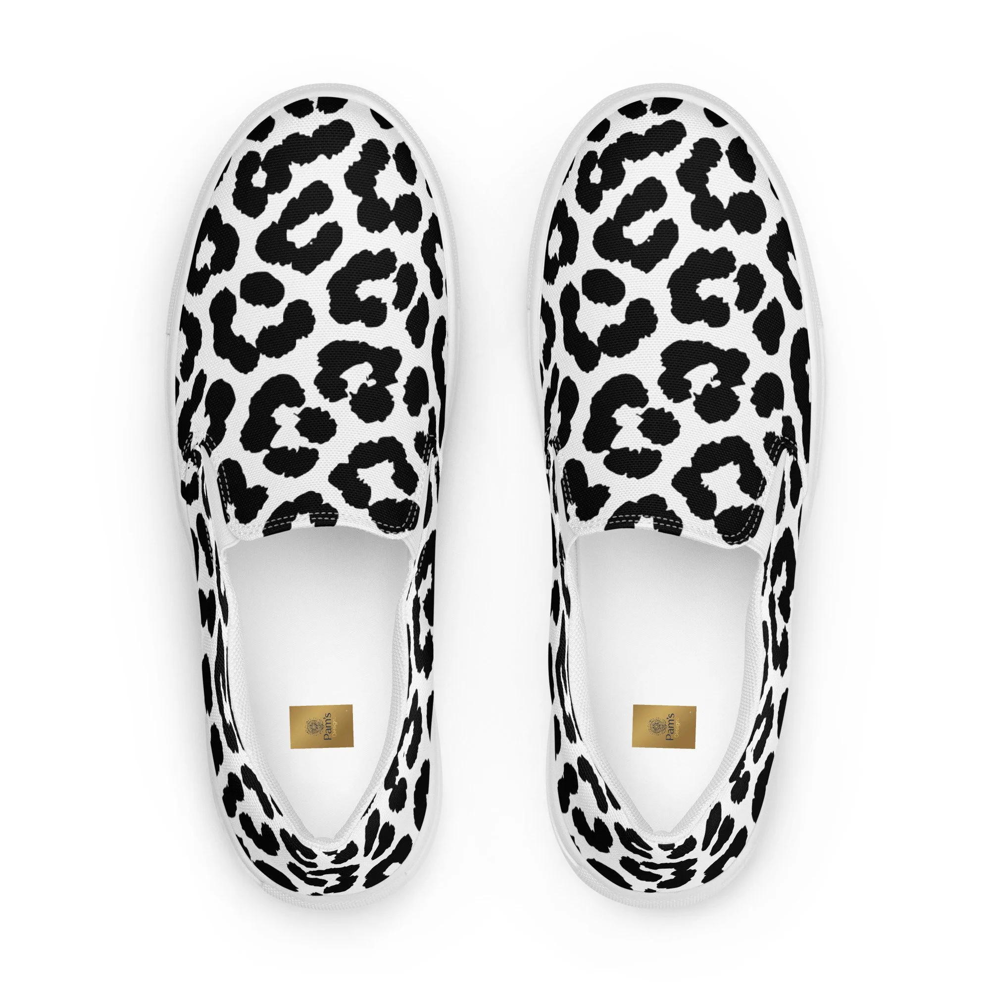 Men’s slip-on canvas shoes-Leopard Cool