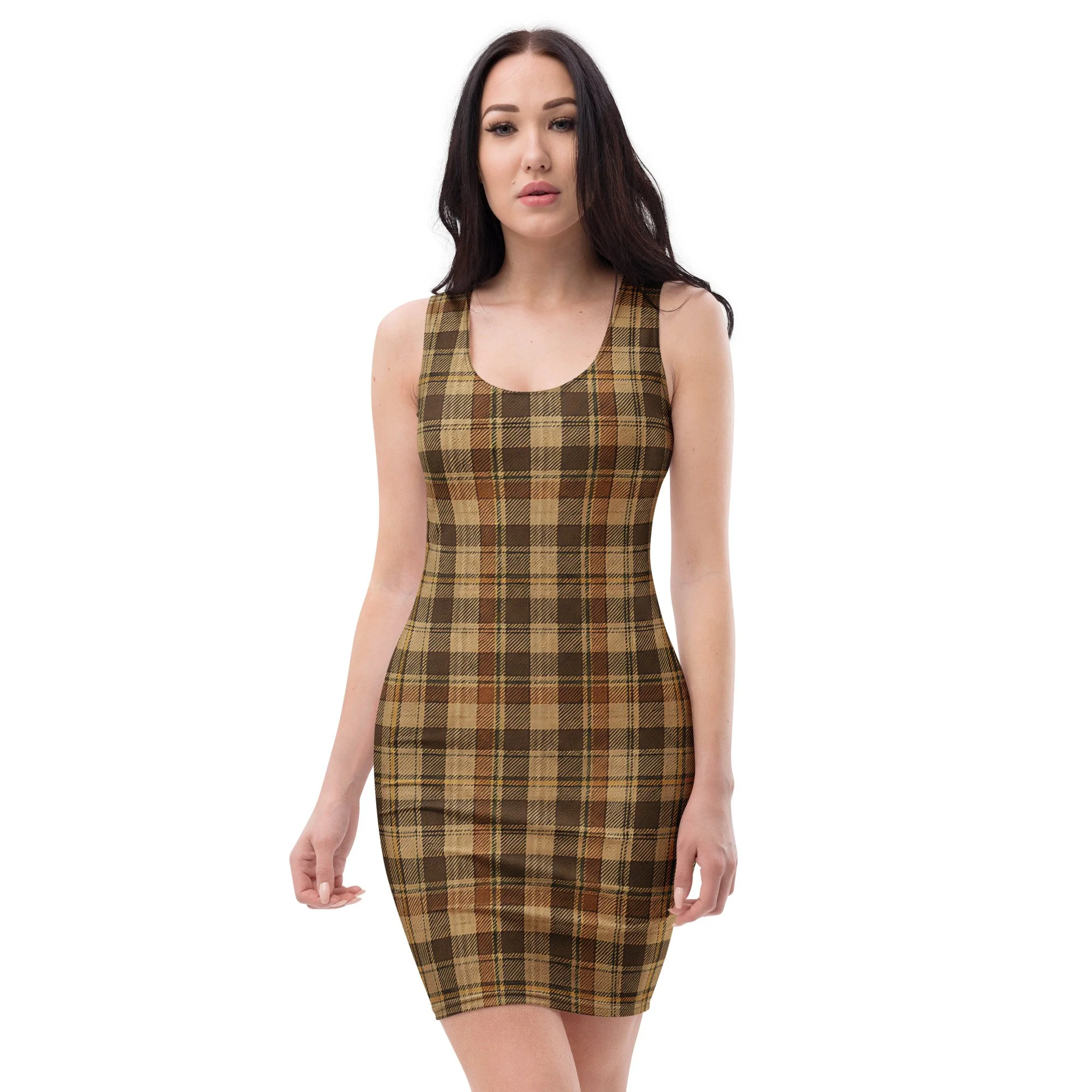 Bodycon dress Fall Plaid