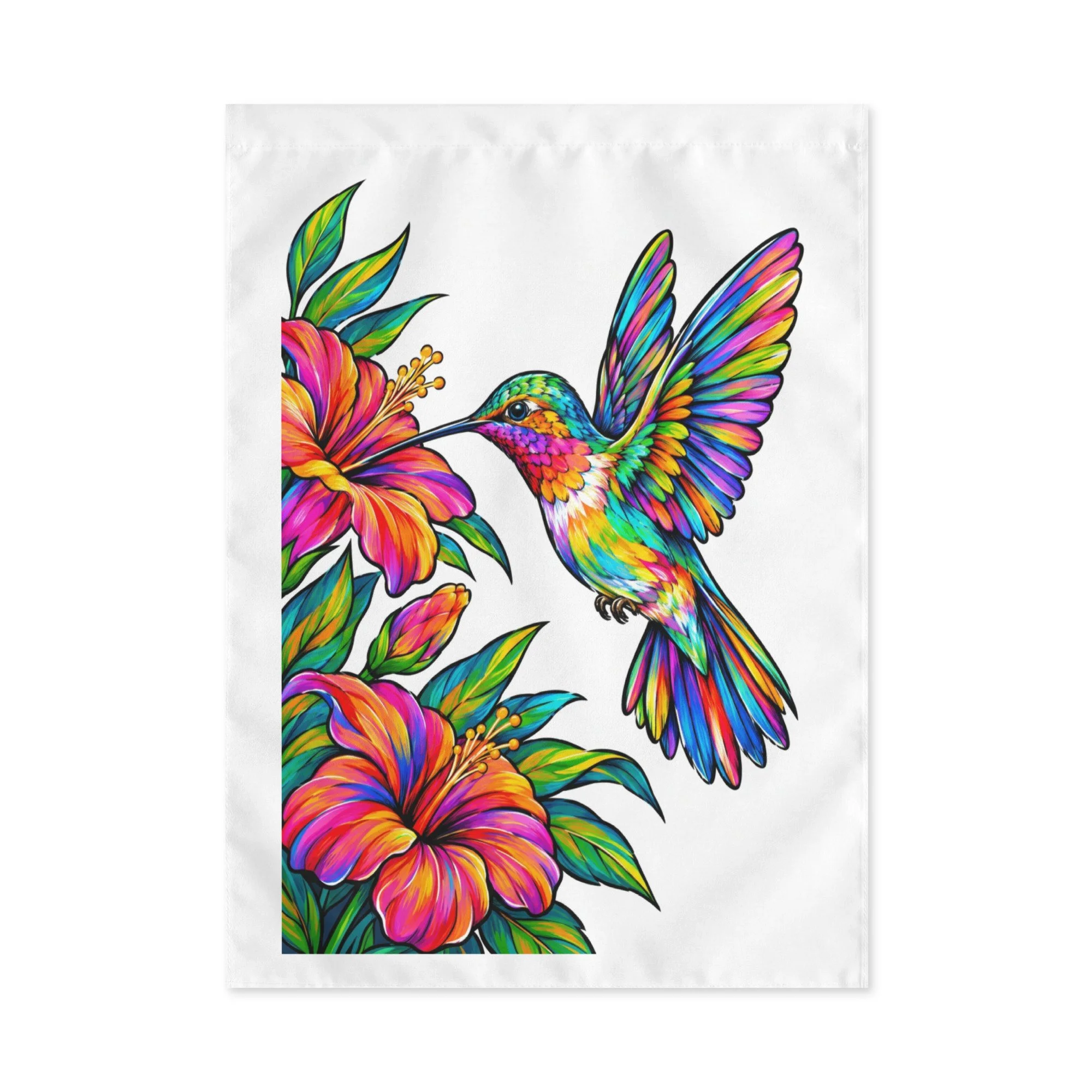 Flag -Humming Bird Floral