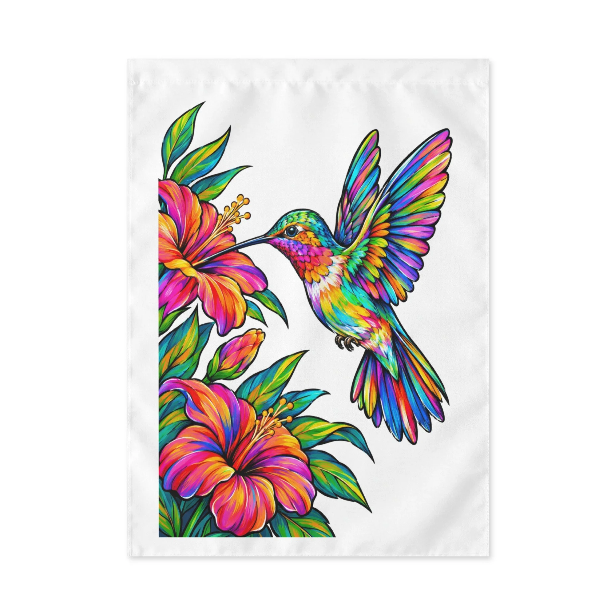 Flag -Humming Bird Floral