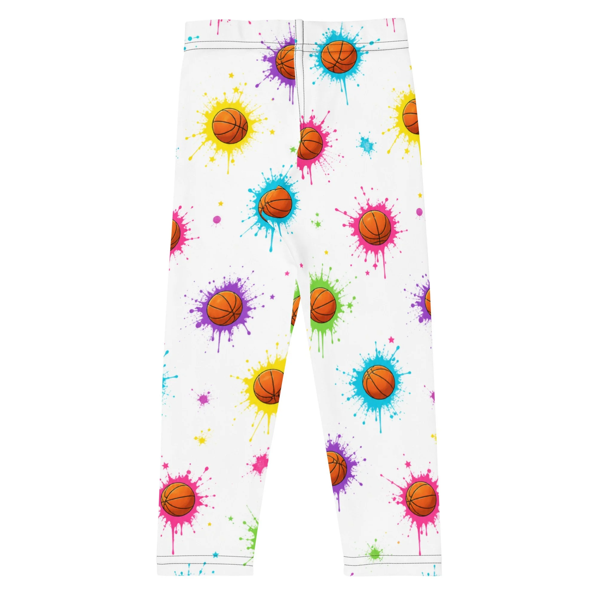 Kid's Leggings-Basketball Splash