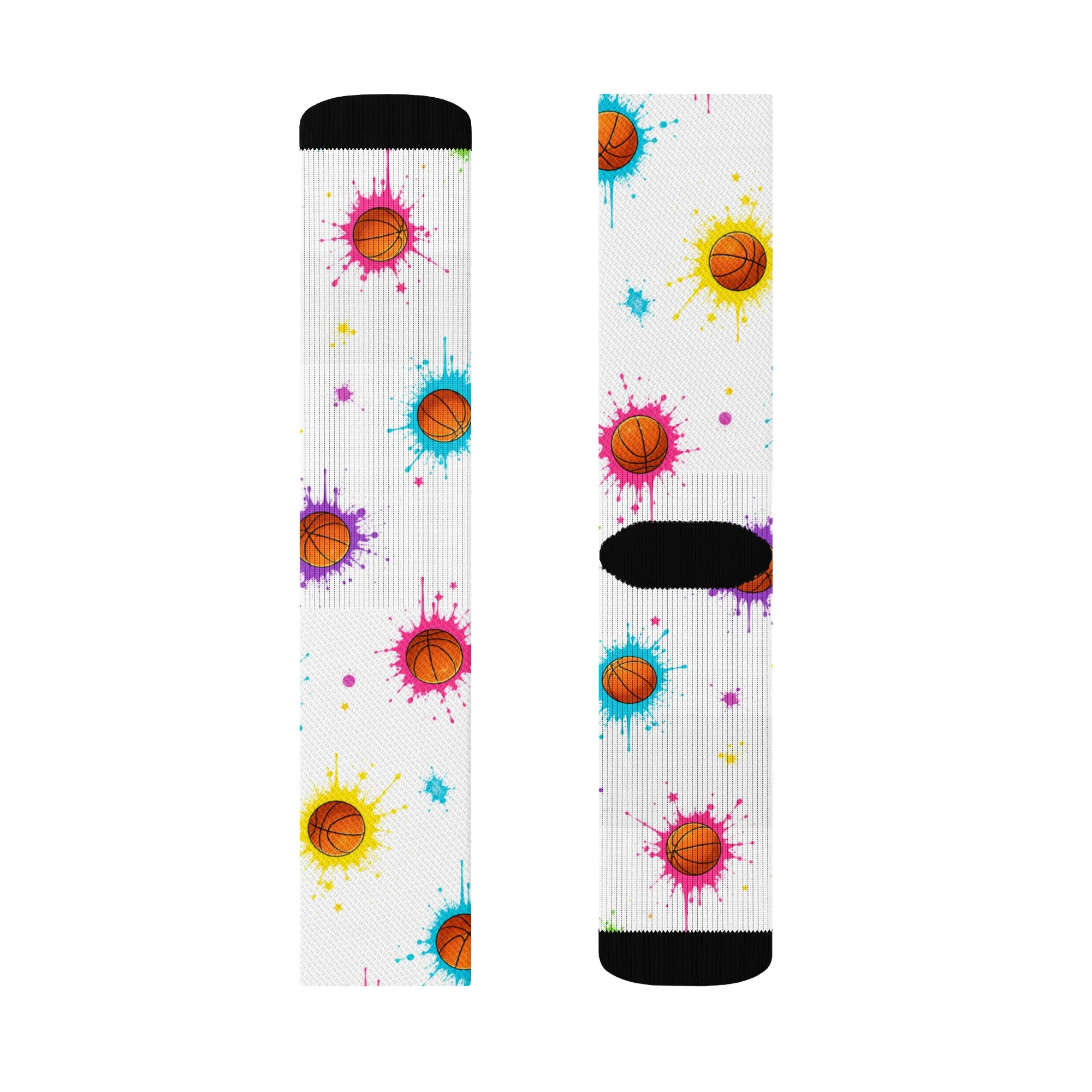 Crew socks-Basketball splash