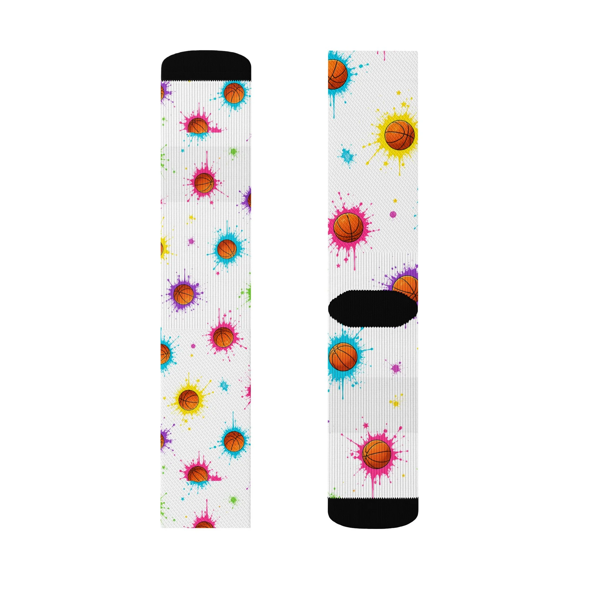 Crew socks-Basketball splash