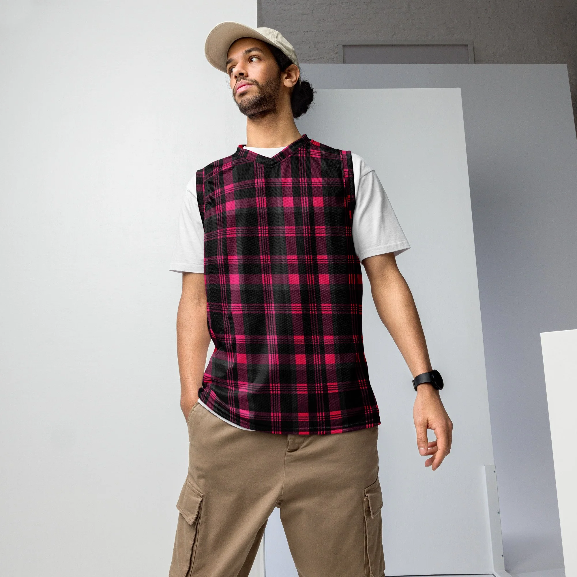 Recycled unisex basketball jersey