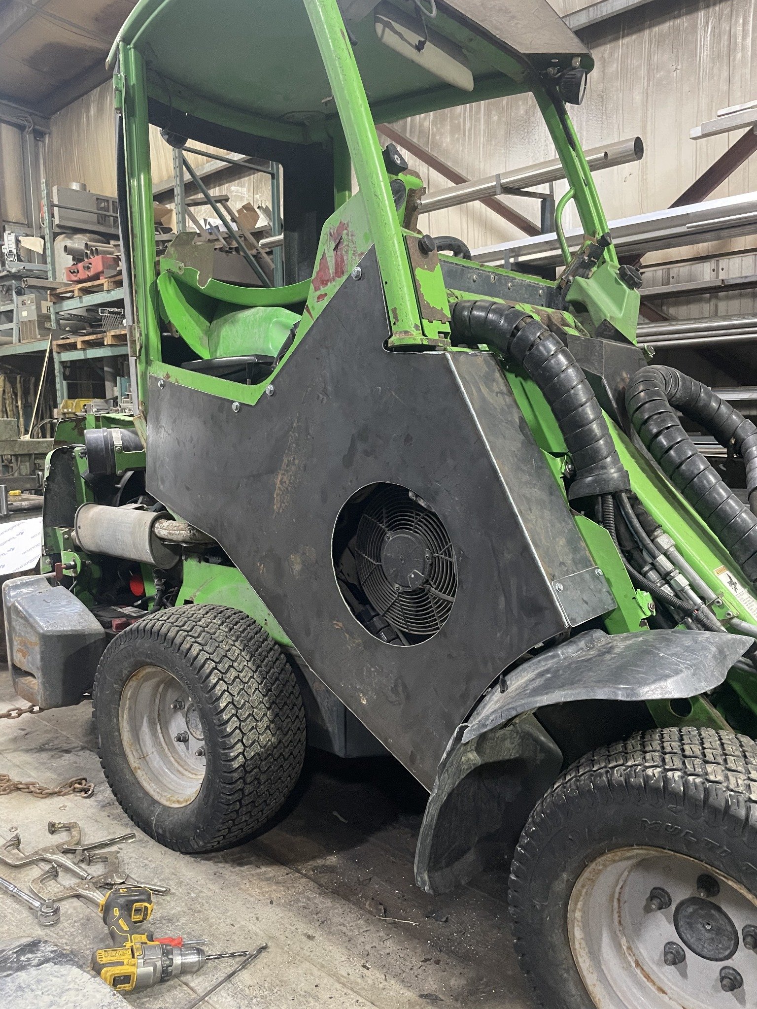 Equipment panel fabrication
