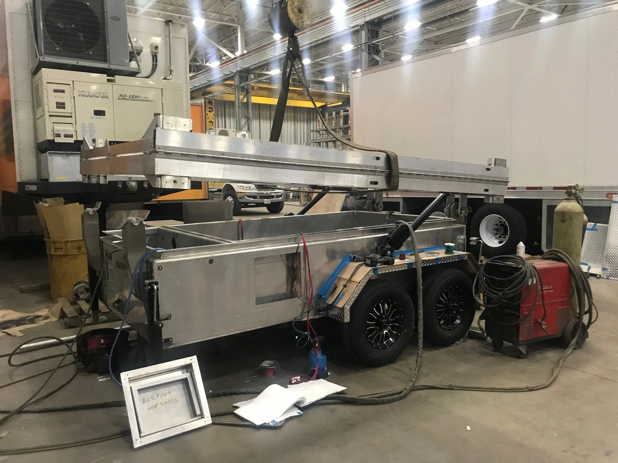 Custom trailer fabrication