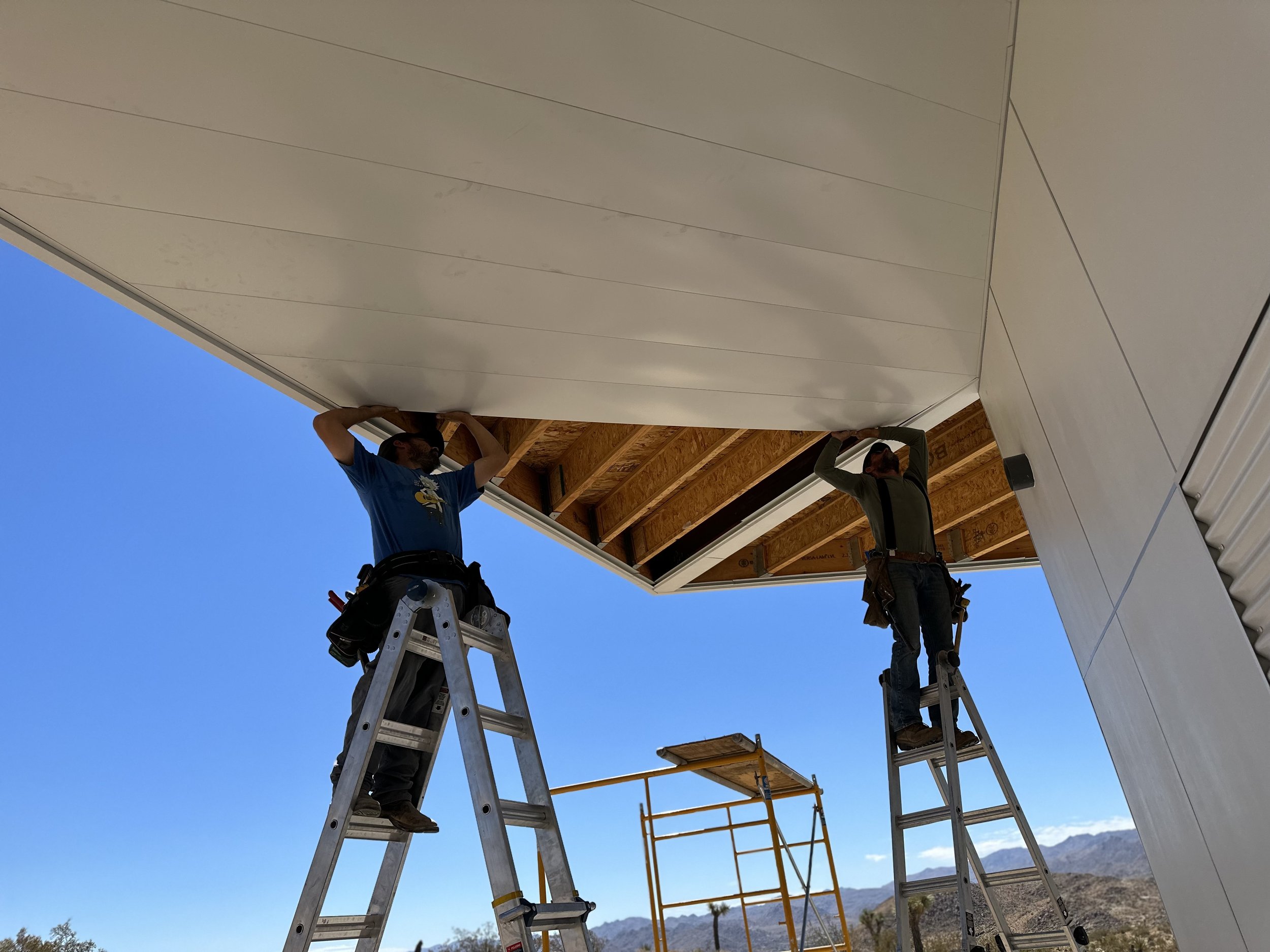Those diagonal cuts weren't simply a decorative choice. They demanded precision, additional labor, and a willingness to execute something unconventional. This is exactly the kind of craftsmanship you wanted Panorama House to embody.