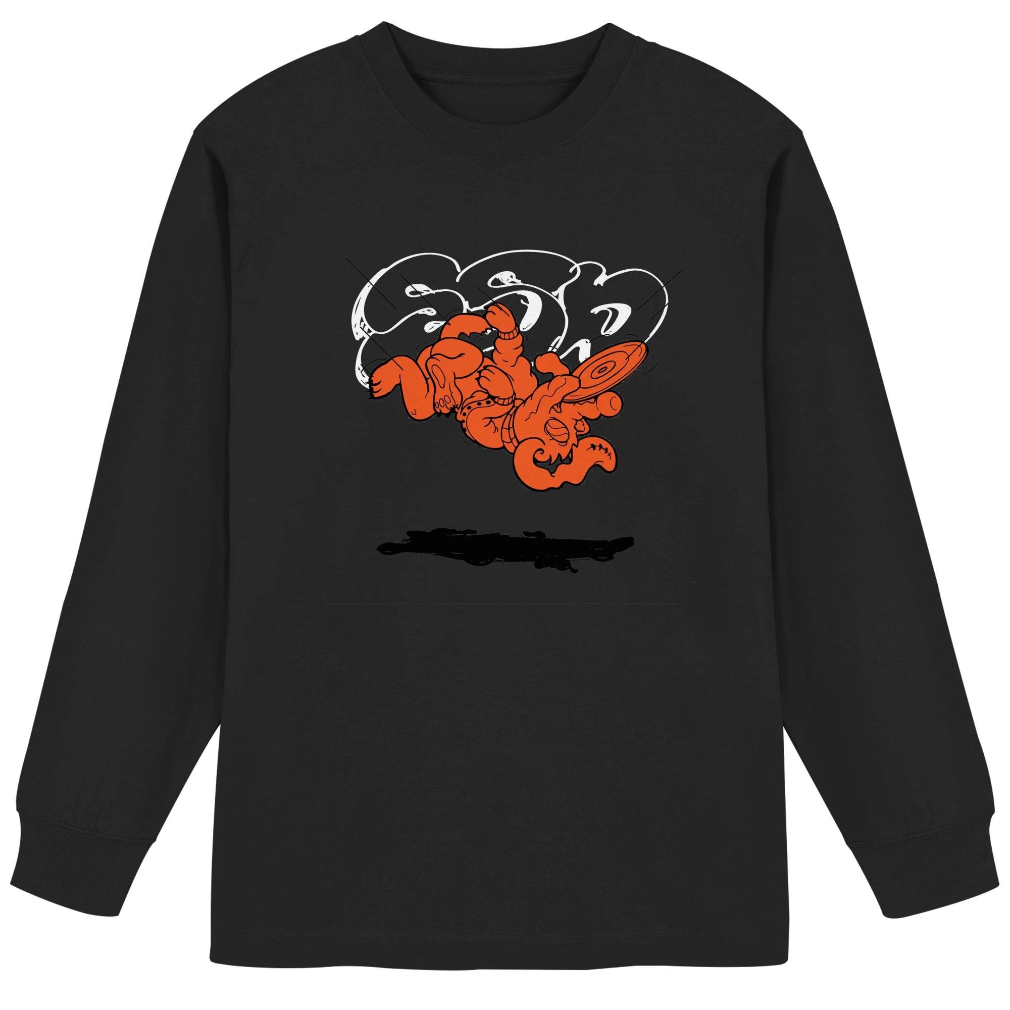 Floating Doggo Oversize Longsleeve | Organic Heavy Cotton