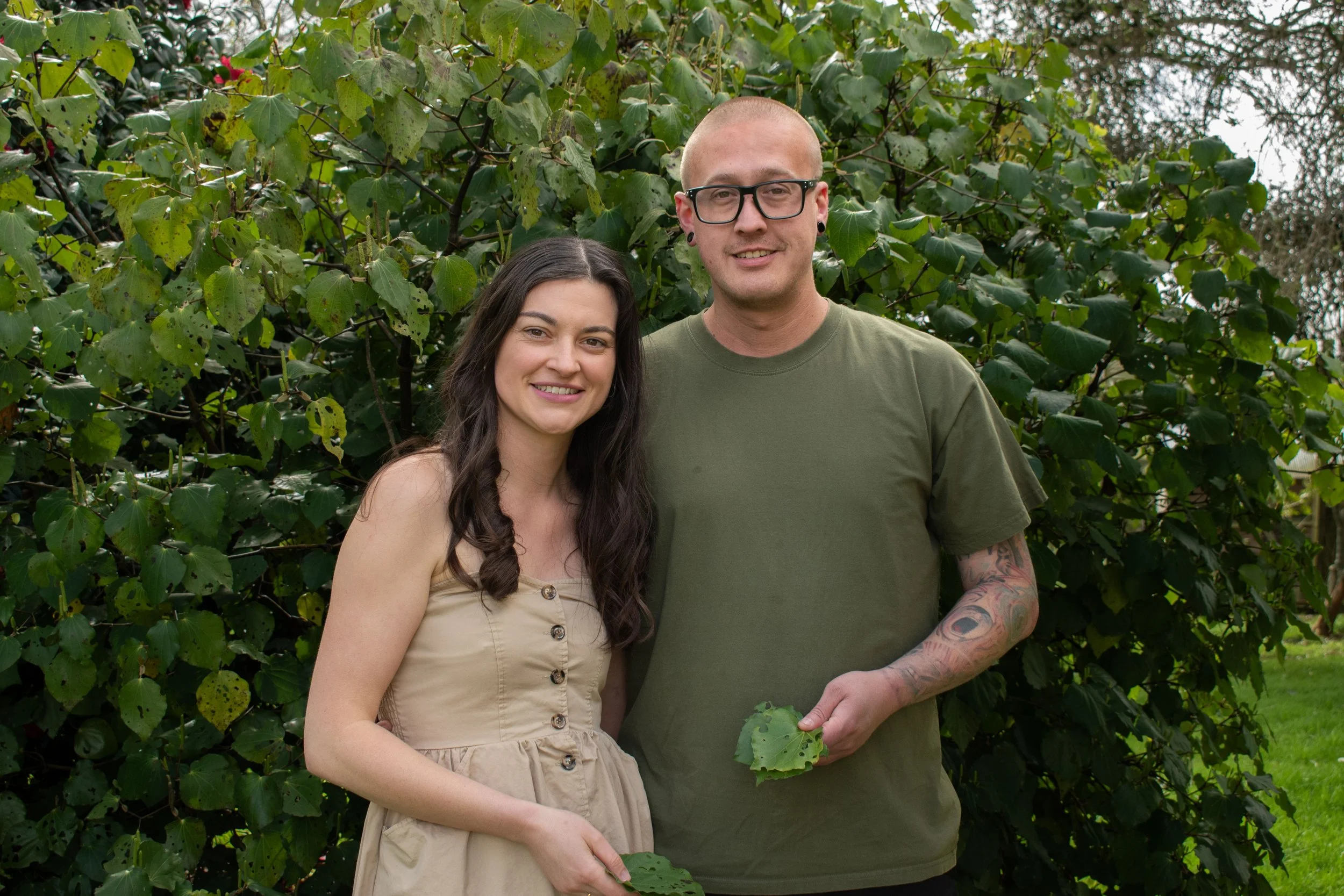 Tamara and Ashton, founders of Wild N Rooted NZ