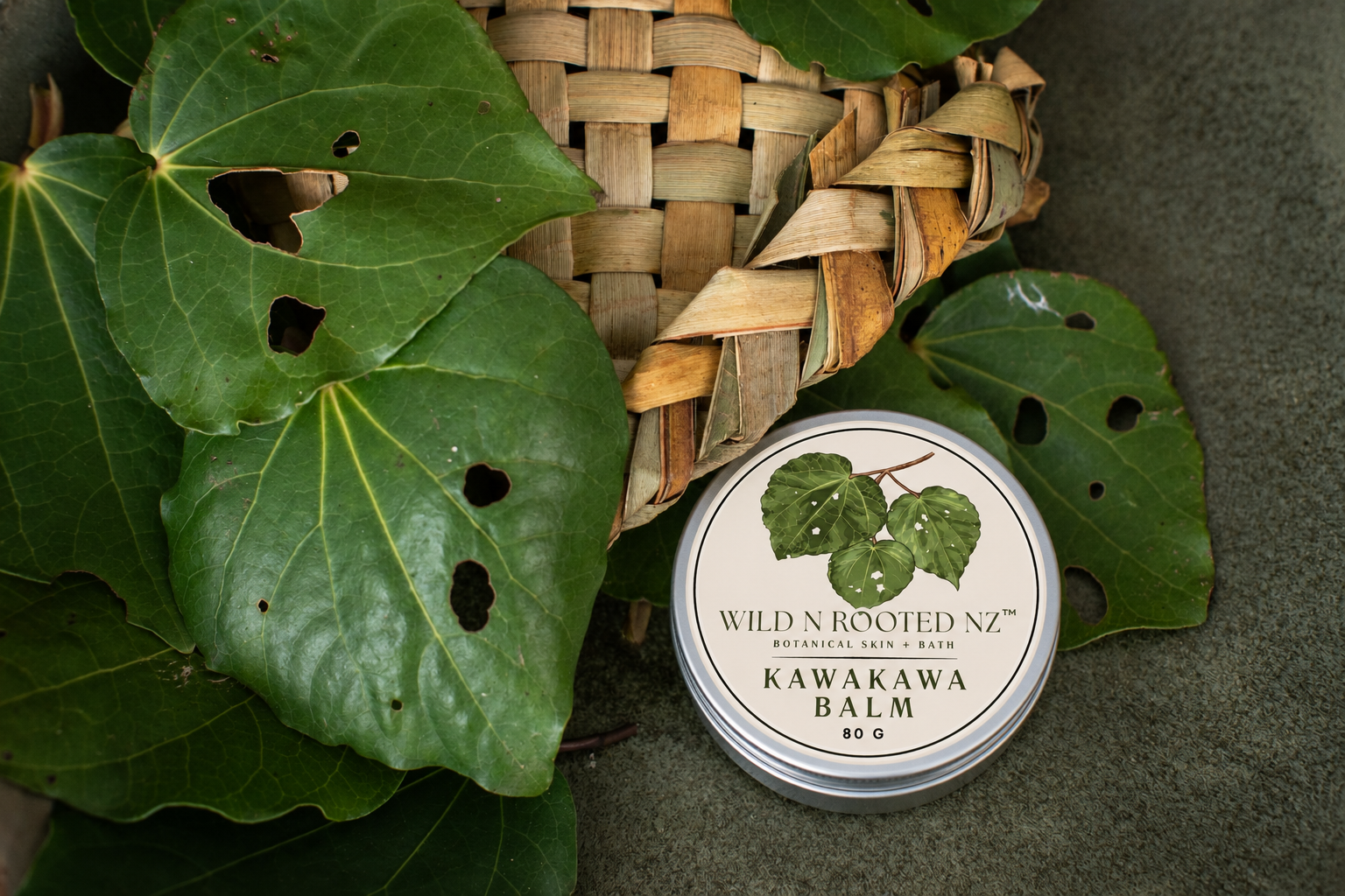 KawaKawa Balm by Wild N Rooted NZ 80g jar.png