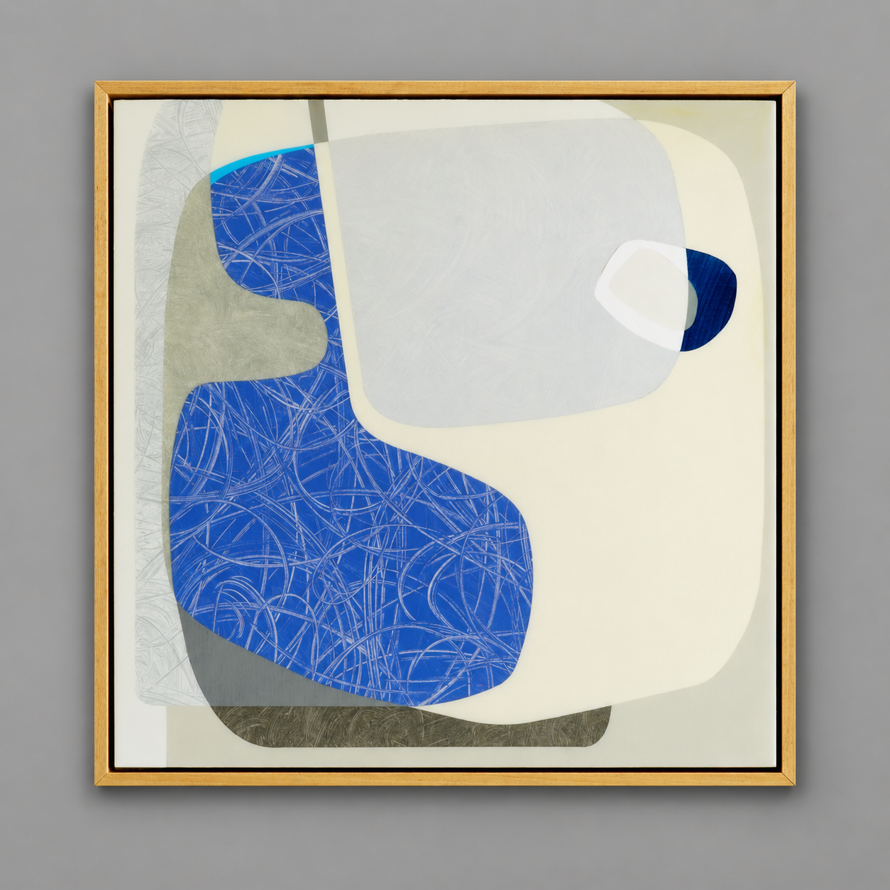  ABOVE PORTHLEVEN  65 x 65 cm  | mixed media on panel with high gloss epoxy resin 