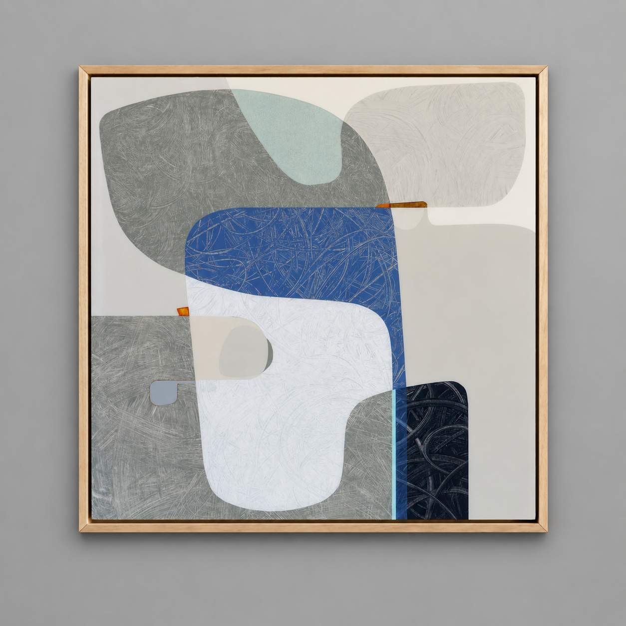PORTHMEOR 65 x 65 cm | | mixed media on panel with high gloss epoxy resin | SOLD