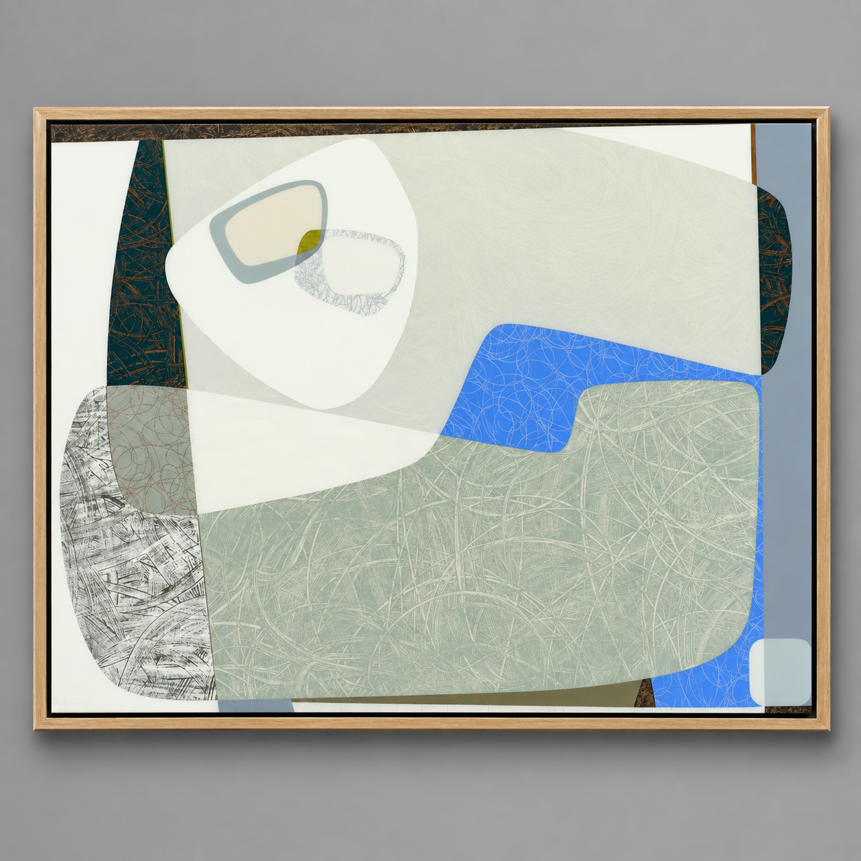 STEEP BEACH AND PLANES OF SALT LIGHT  | 110 x 75 cm | mixed media on panel with high gloss epoxy resin | 