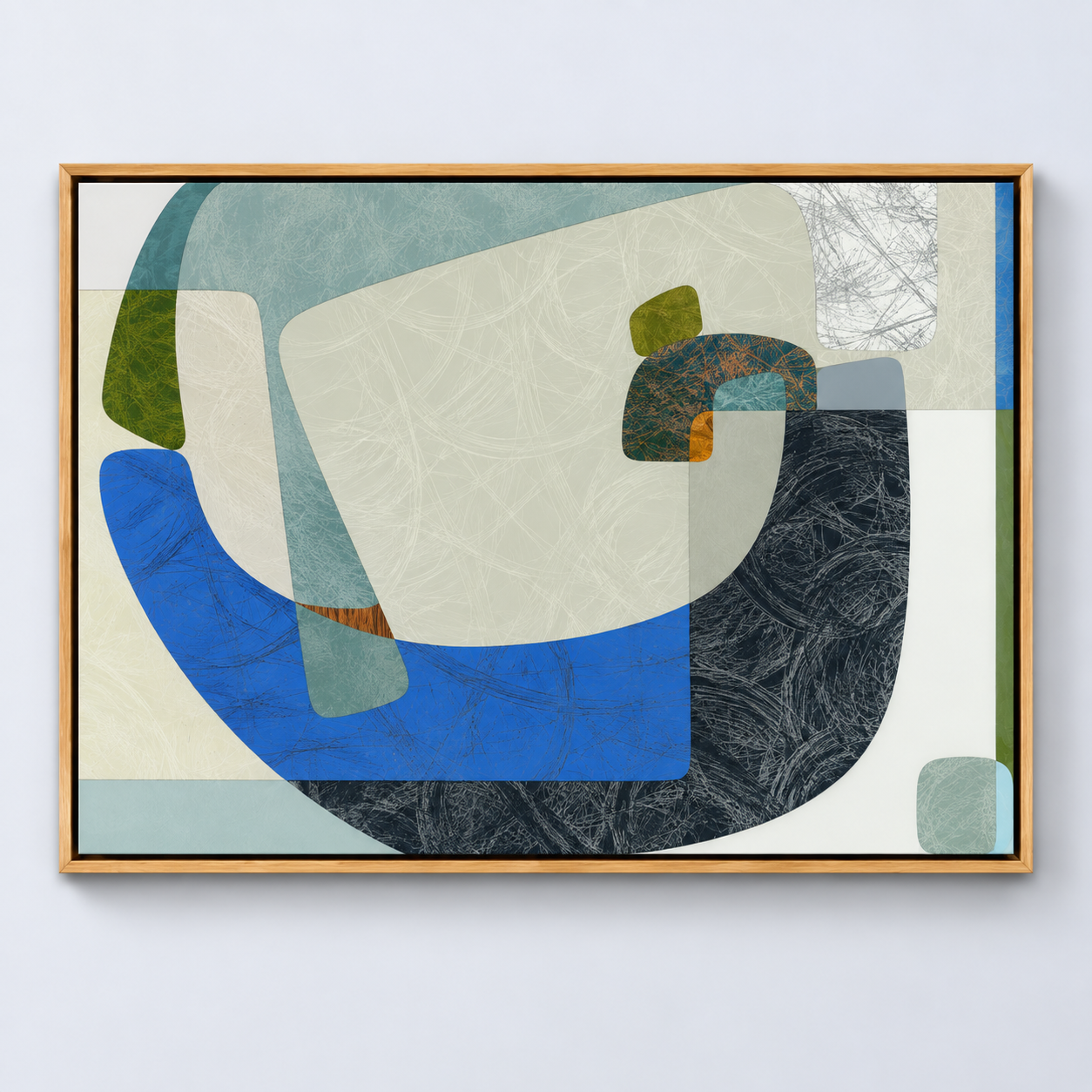 North West View of Lyme Bay 90 x 65 cm | mixed media on panel with high gloss epoxy resin | 