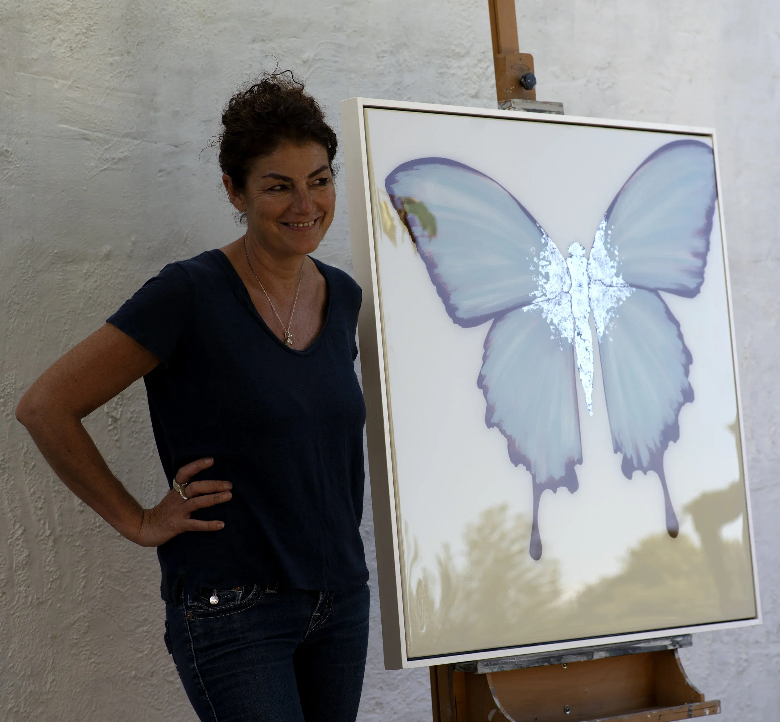 HORTENSE Butterfly 90x90 | SOLD