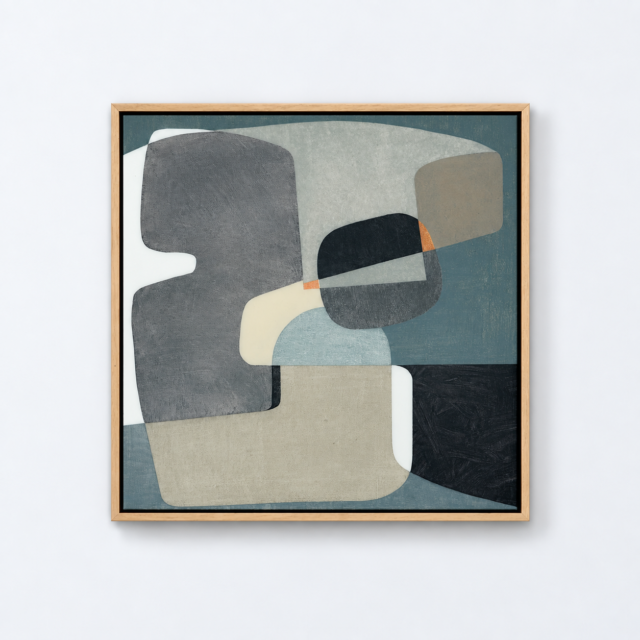 PLOVER BLUE | 65x65cm | mixed media on panel with high gloss epoxy resin | SOLD
