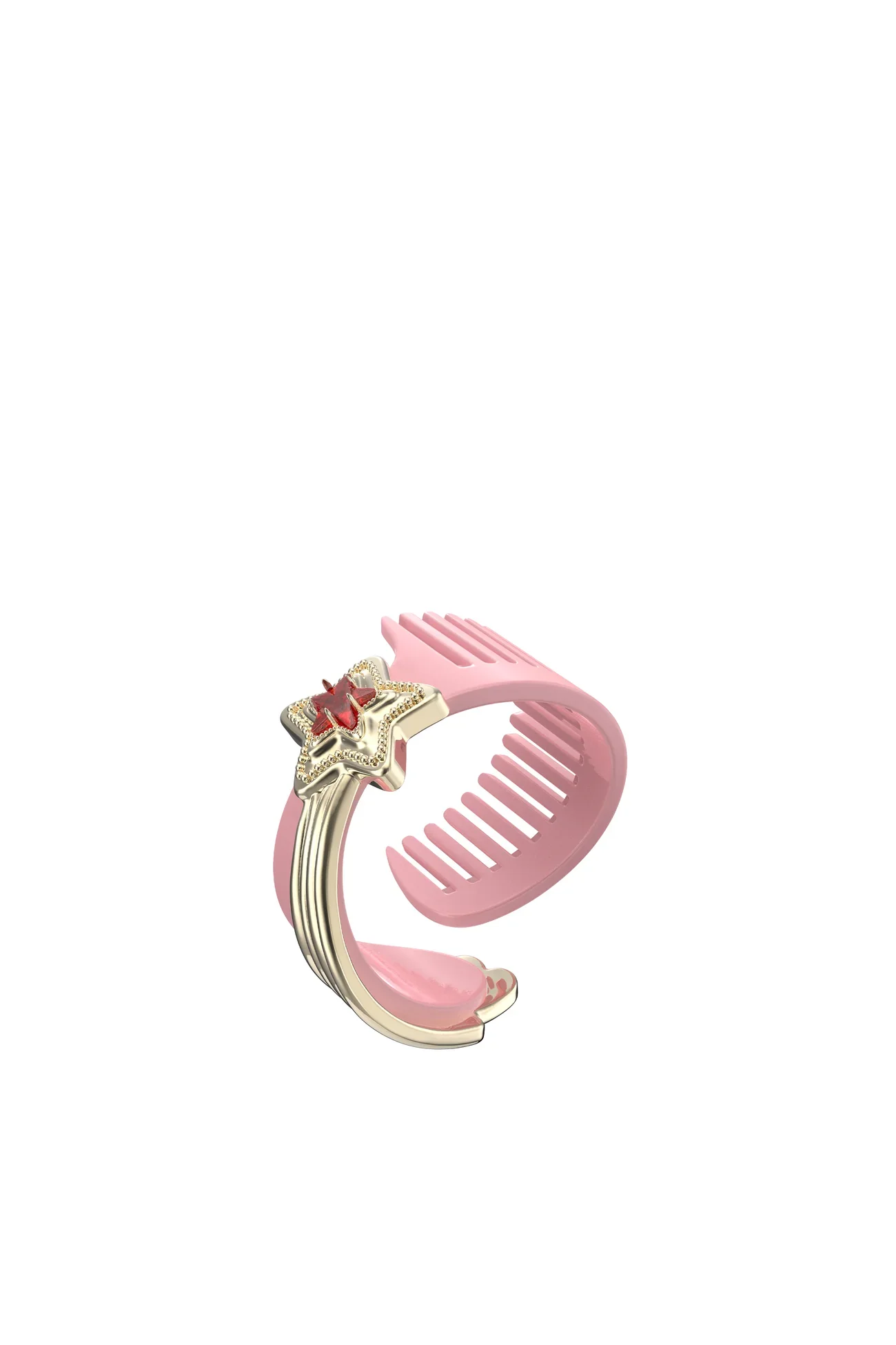PINK SHOOTING STAR COMB BRACELET
