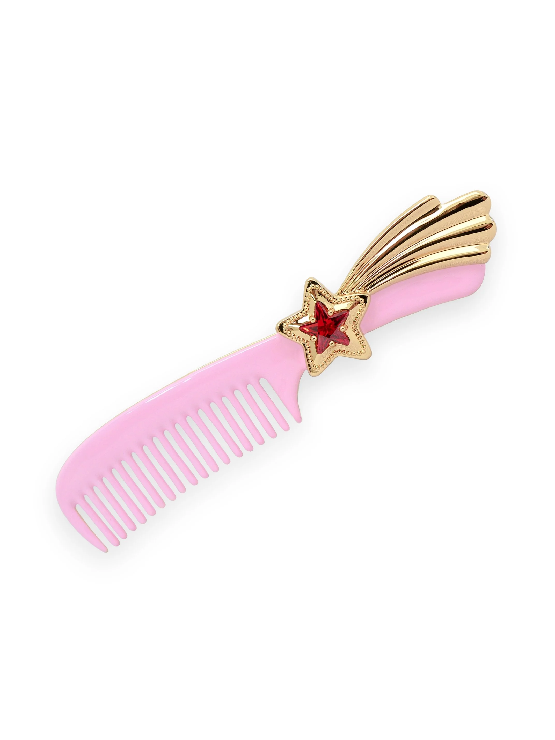 PINK SHOOTING STAR COMB HAIRCLIP