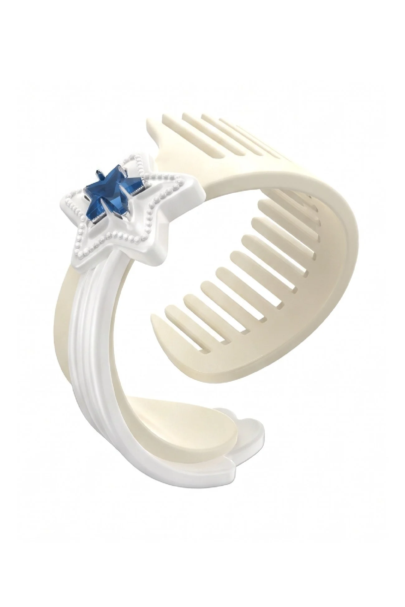 CREAM SHOOTING STAR COMB BRACELET