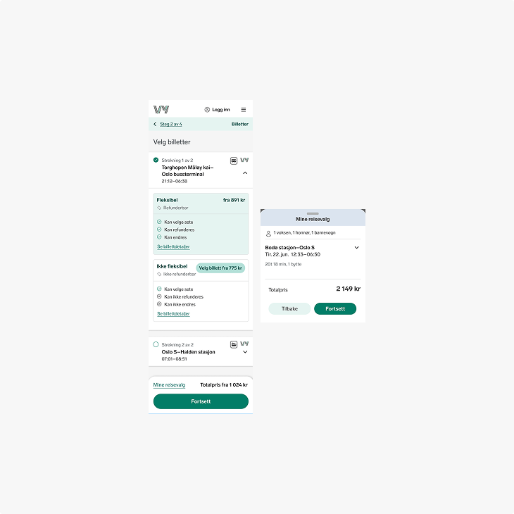 Vy - Interaksjon i Handlekurv