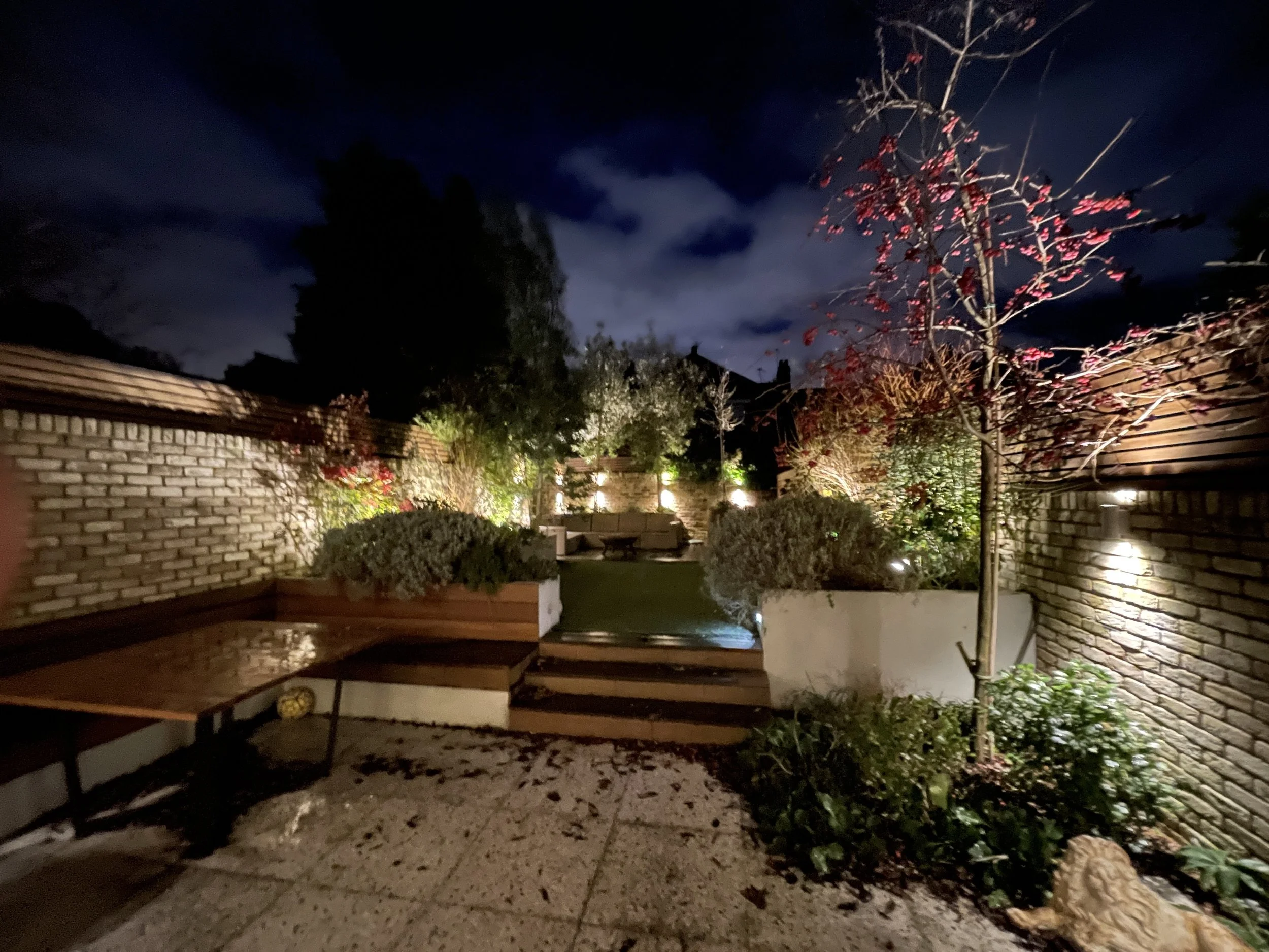 garden lighting installation in dulwich village