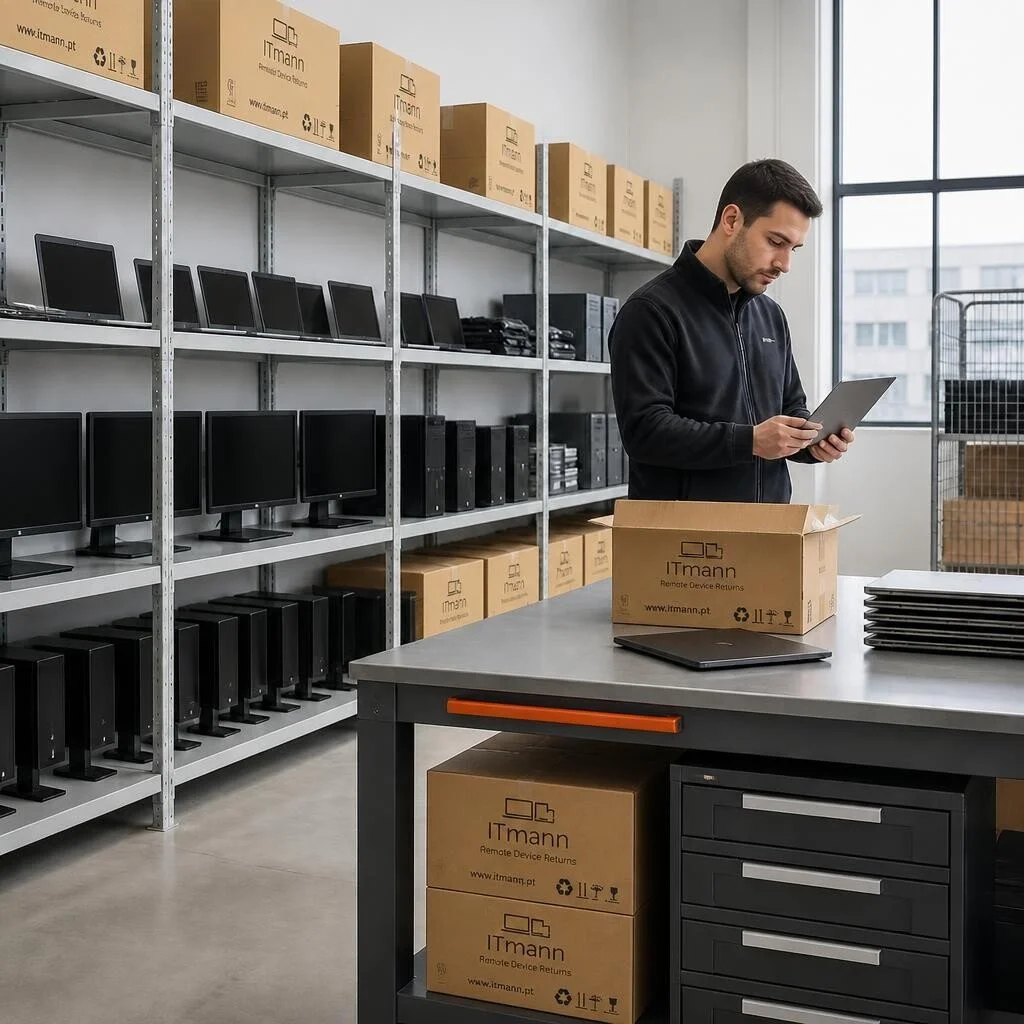 Store your IT equipment such as laptops, monitors in ITmann warehouse - Streamline your IT asset lifecycle