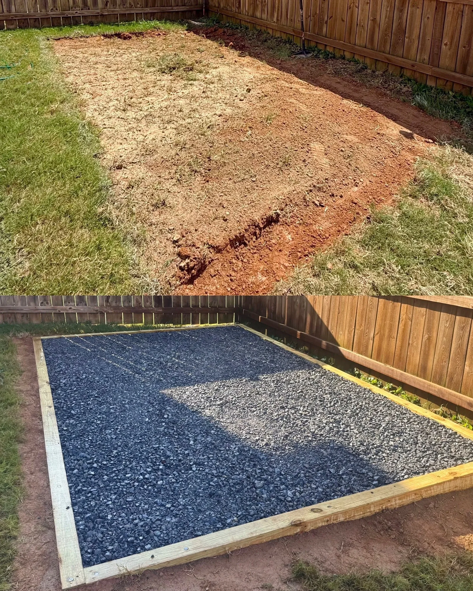 GREENHOUSE GRAVEL BASE