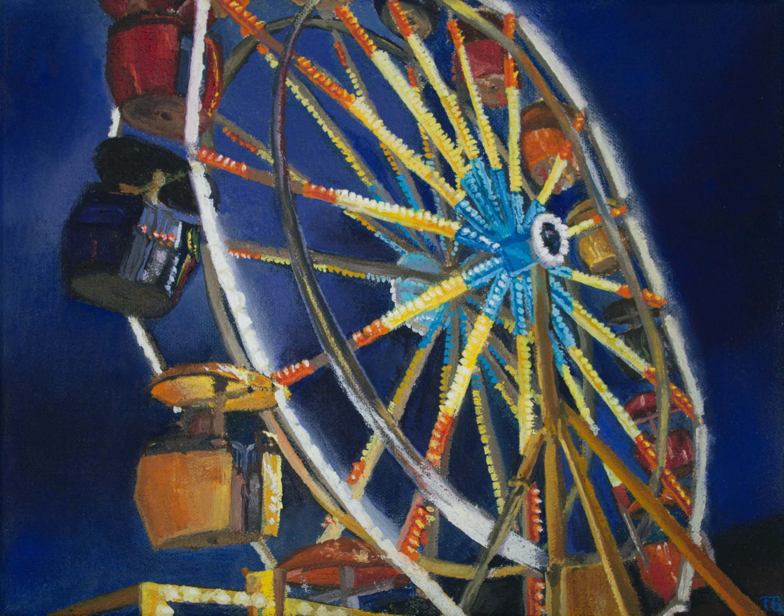 Ferris Wheel at Night
8x10 Oil on Canvas 2026
