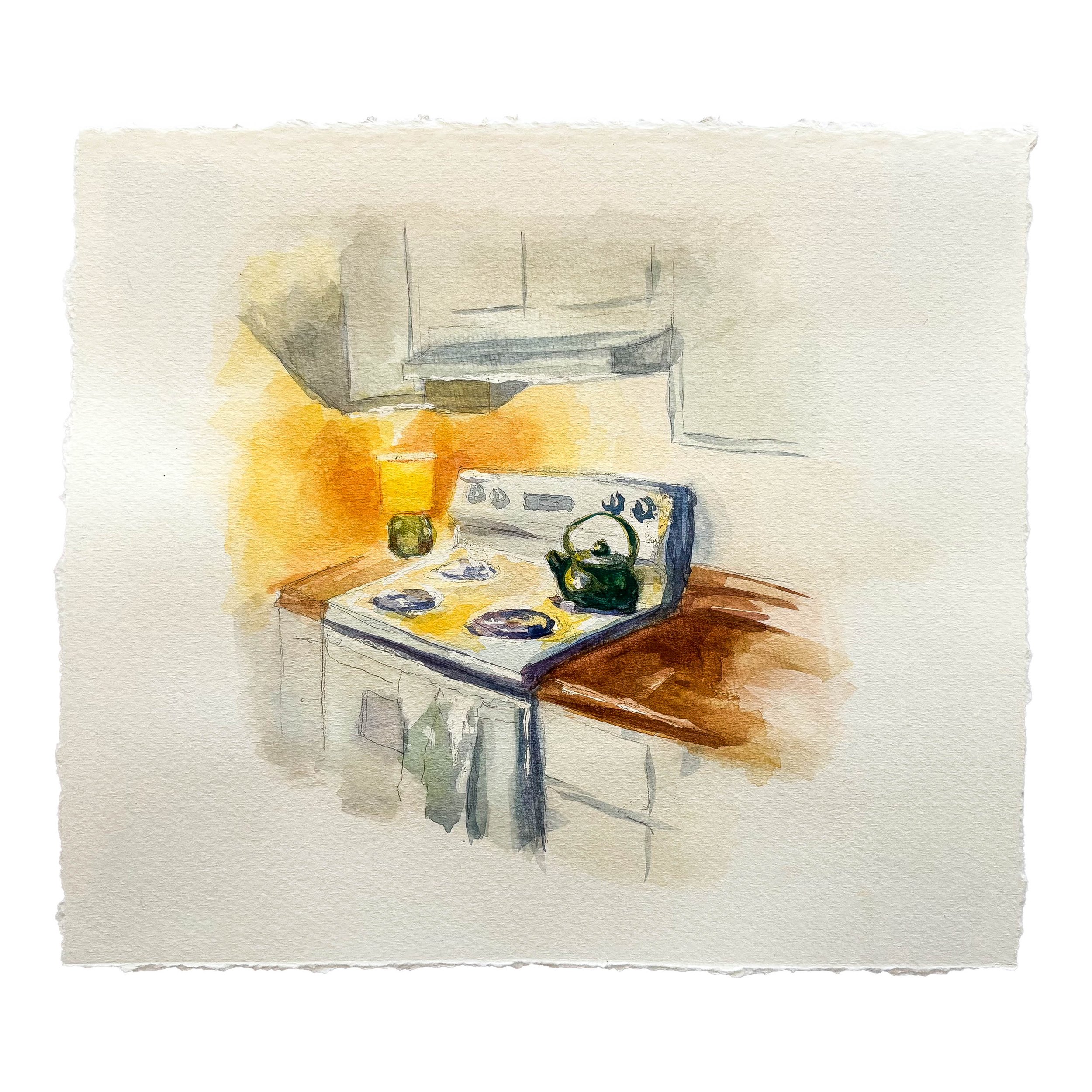 The Stove at Brynn's 10x8 Watercolor on Paper 2025