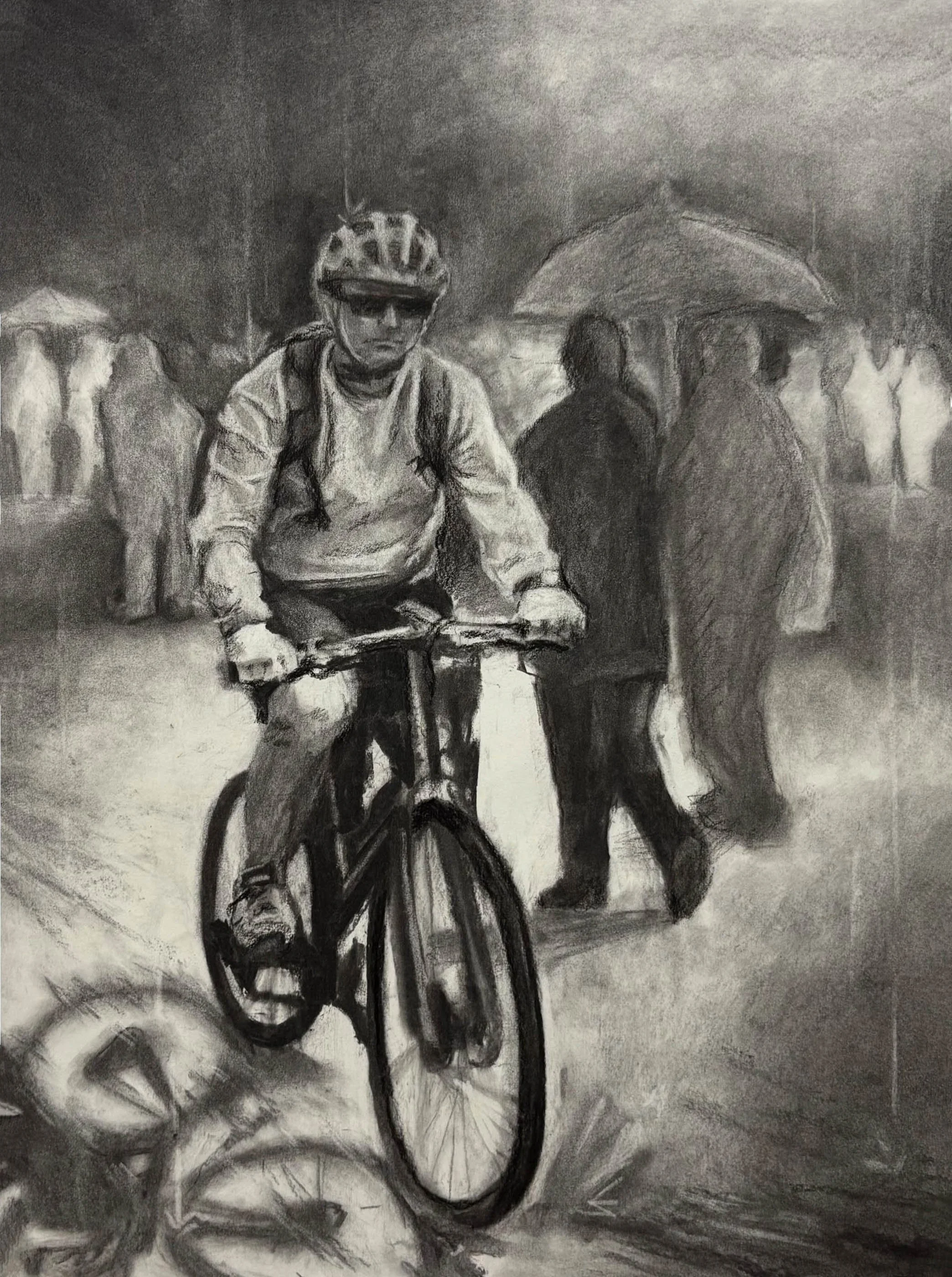 Untitled 18x24 Charcoal on Paper 2025
