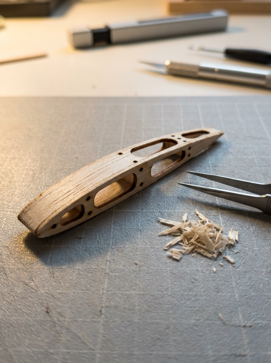 Laser-Cut Balsa Rib