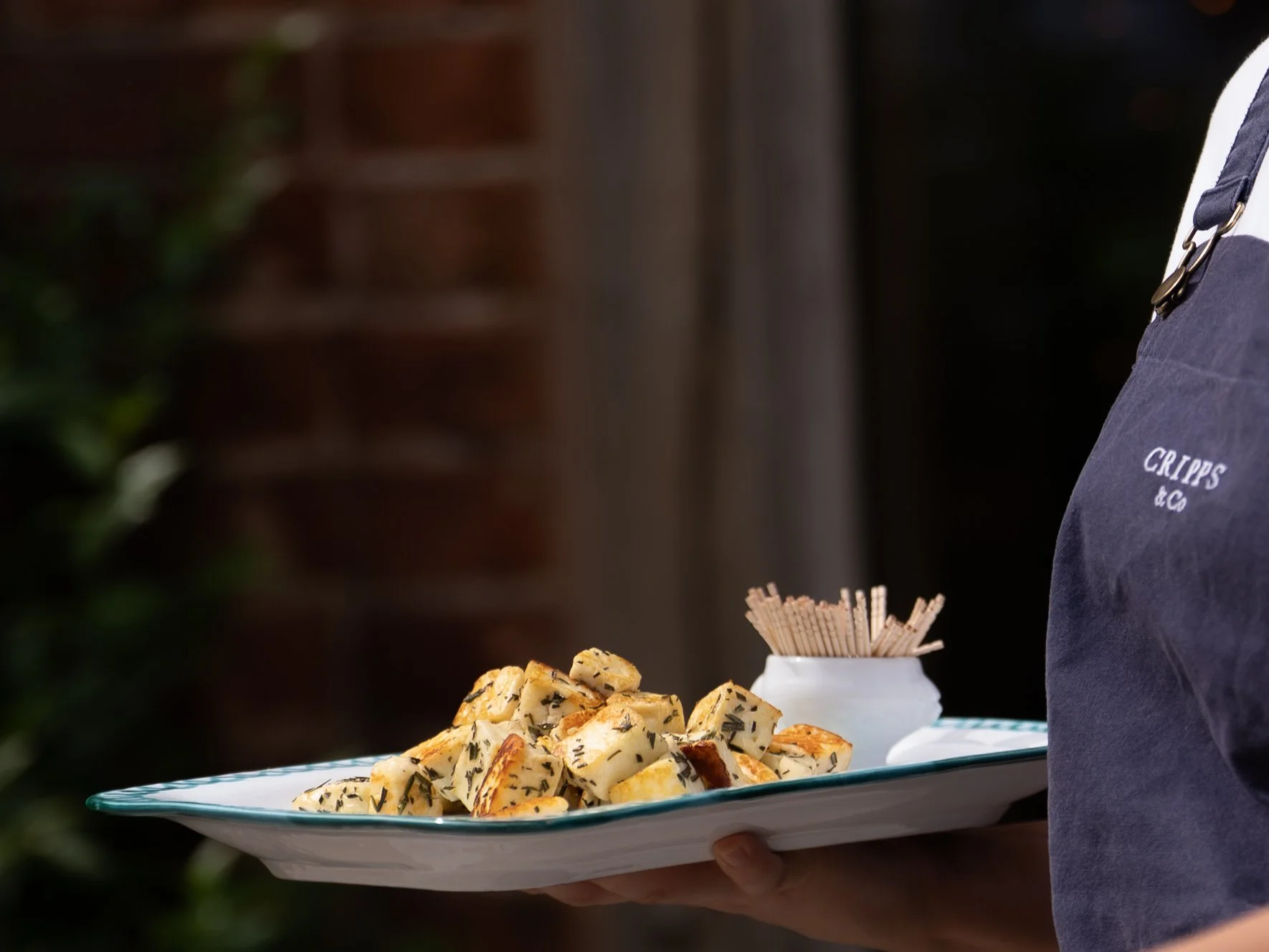 Close-up of catering for CRIPPS & CO, a photo taken by Willow Victoria Photography