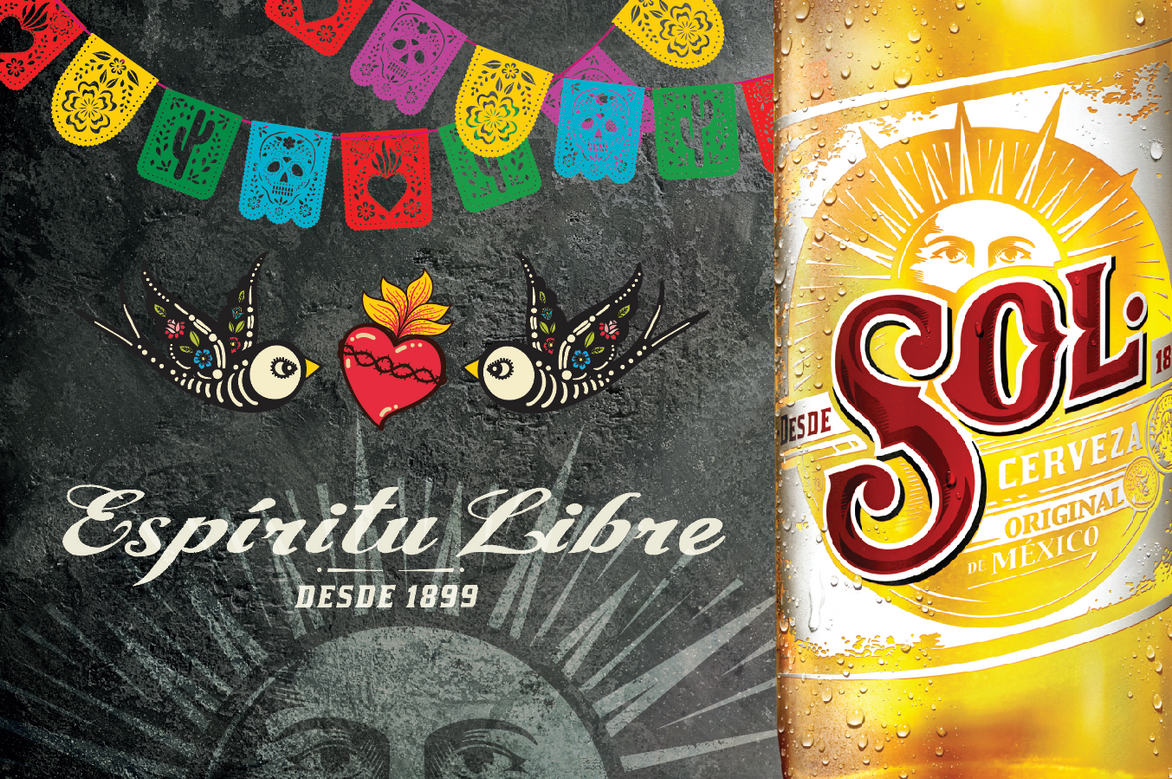 Role: Graphic design | Sol patio wall graphic