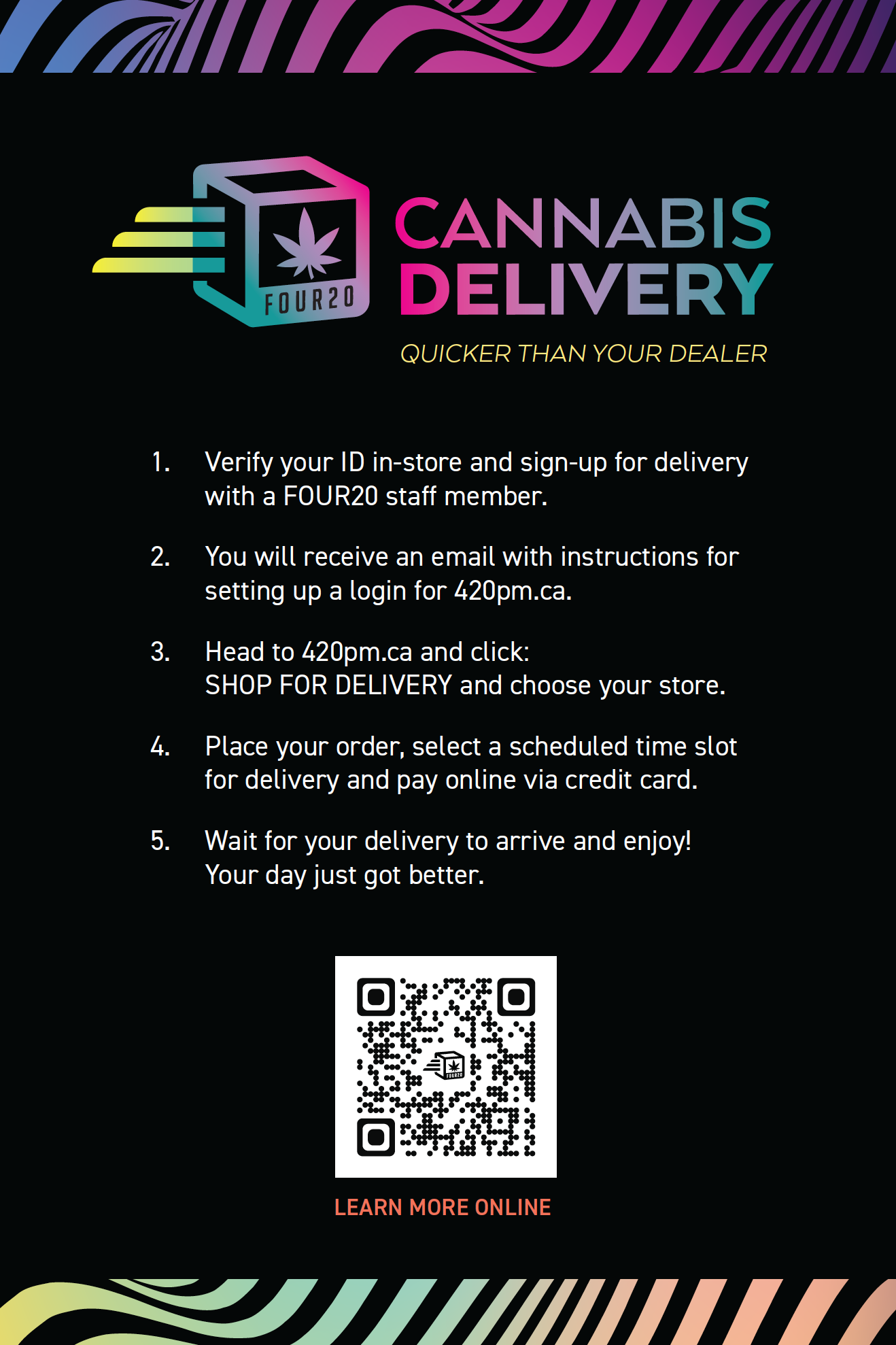 Graphic design for Cannabis Delivery