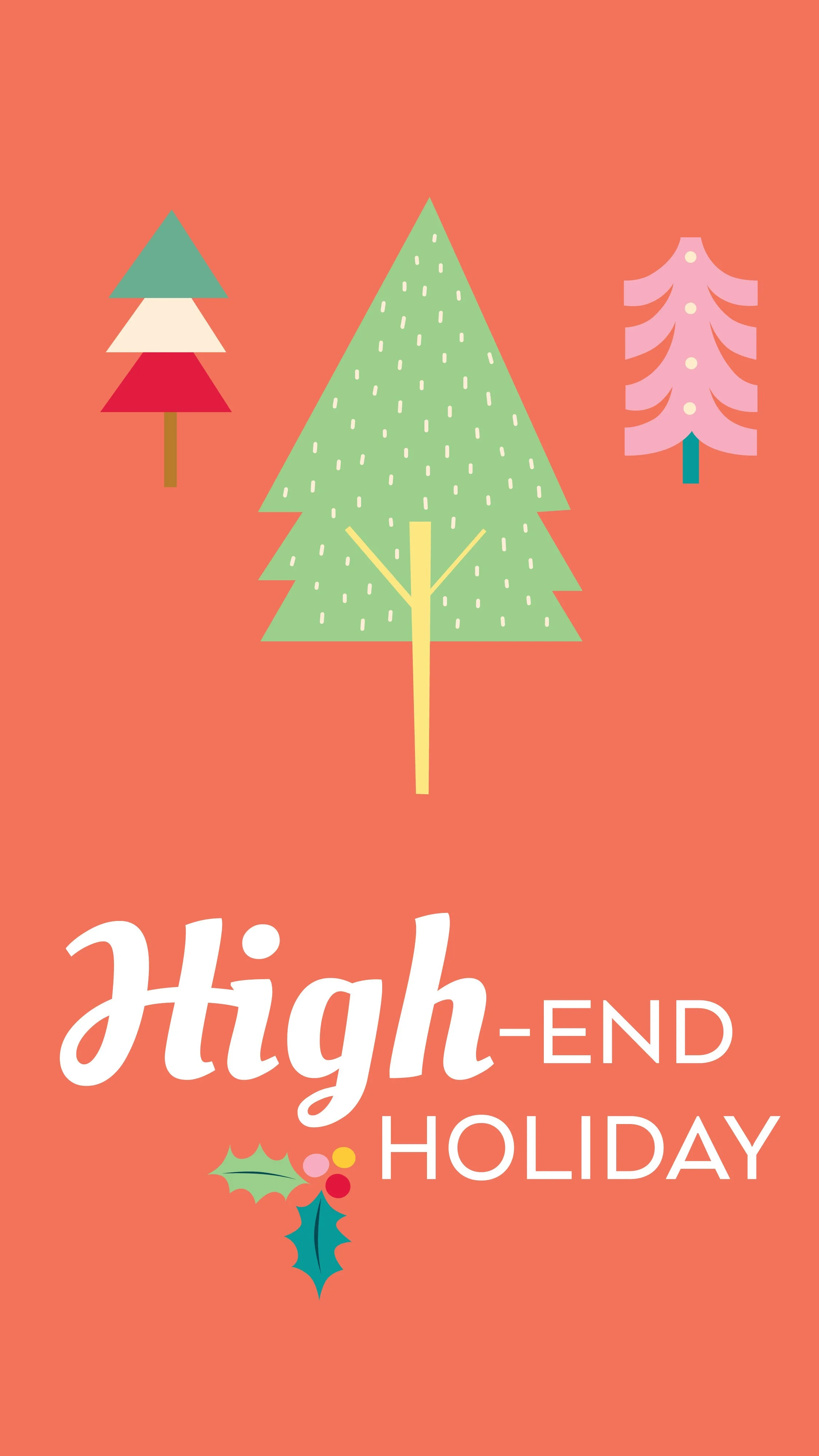 Graphic design for Christmas digital screens