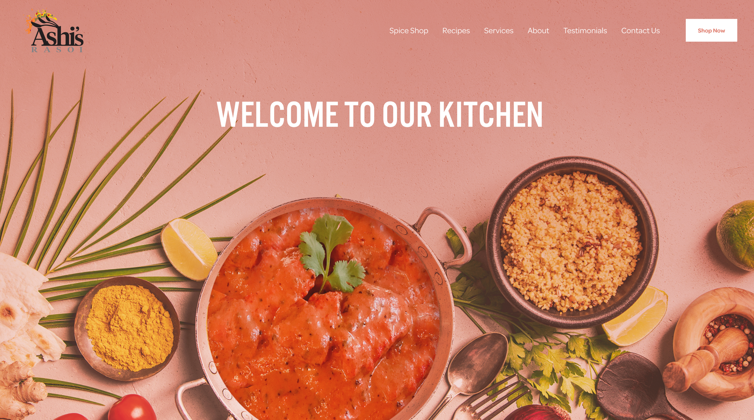 Role: Graphic Design and Web Design | Ashi's Rasoi 