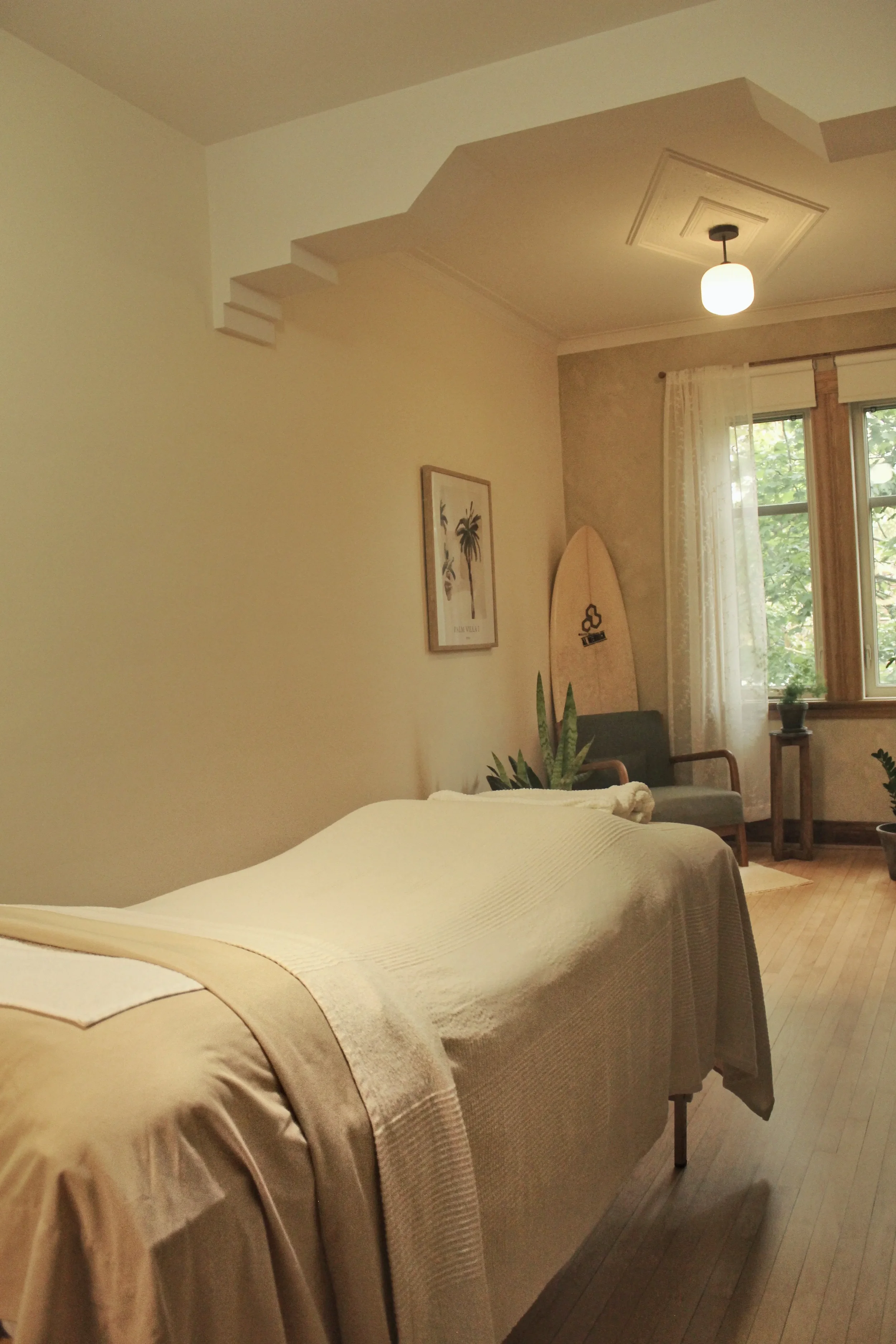 Private facial treatment room at Kyma Facial Care.