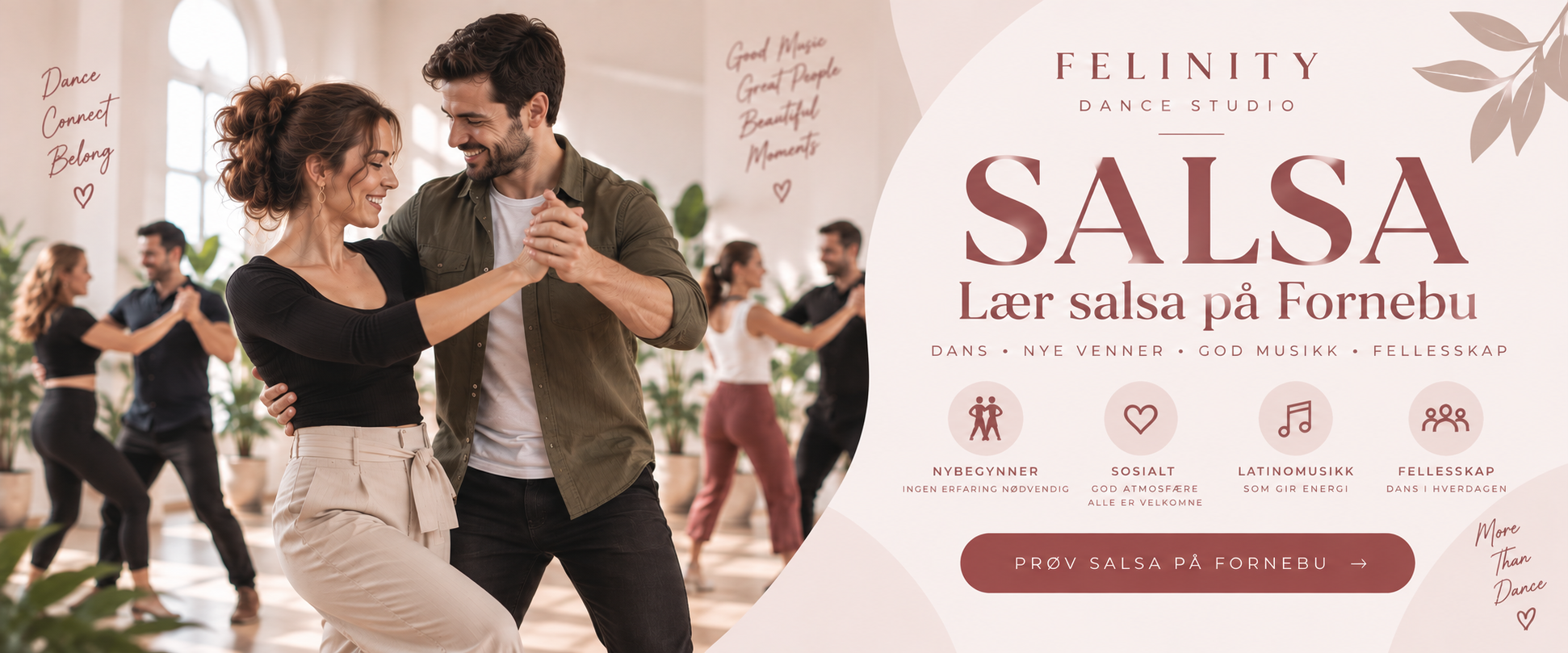 Salsa nybegynnerkurs fornebu bærum