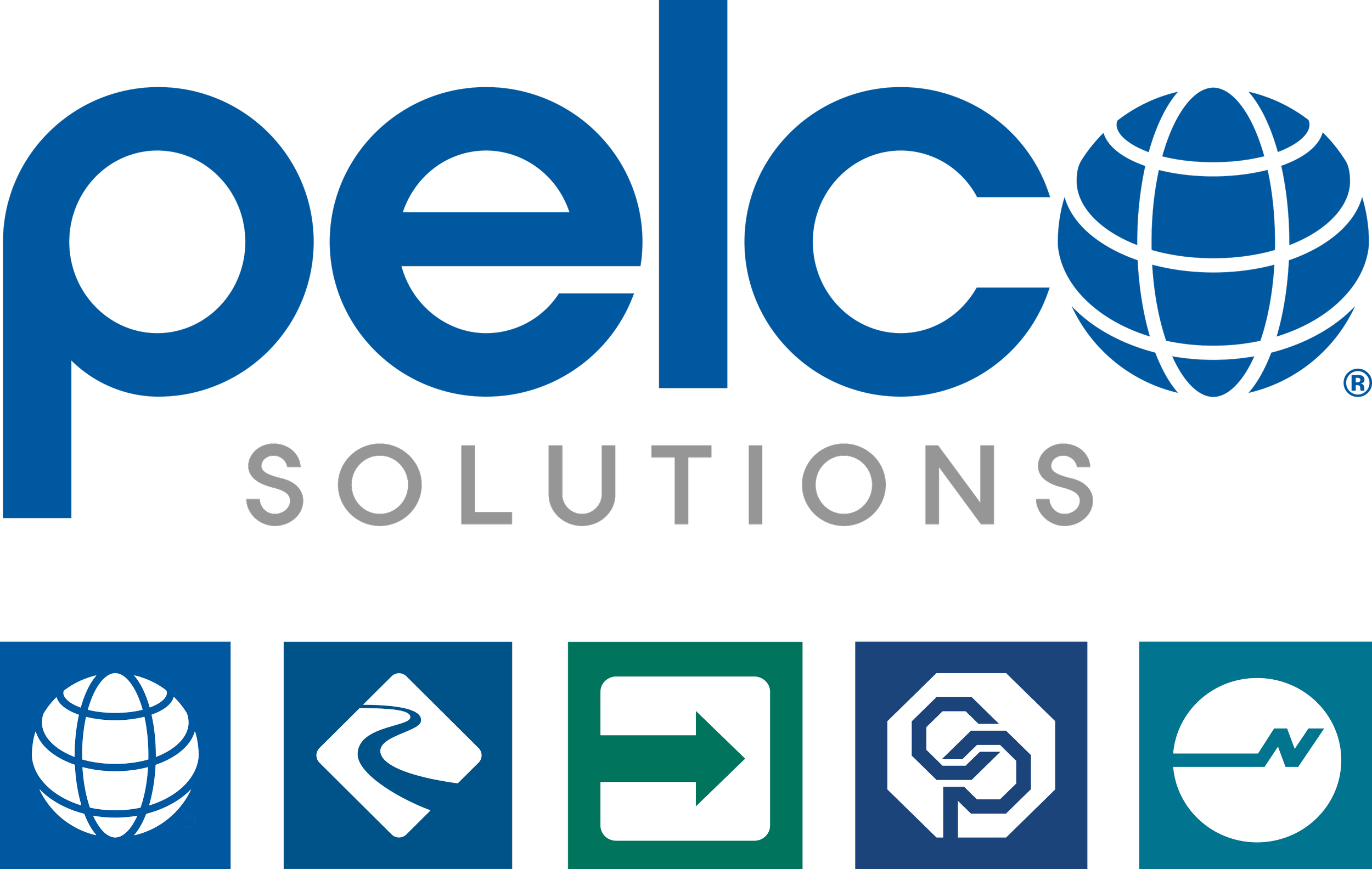 Logo of Pelco Solutions Family of Brands