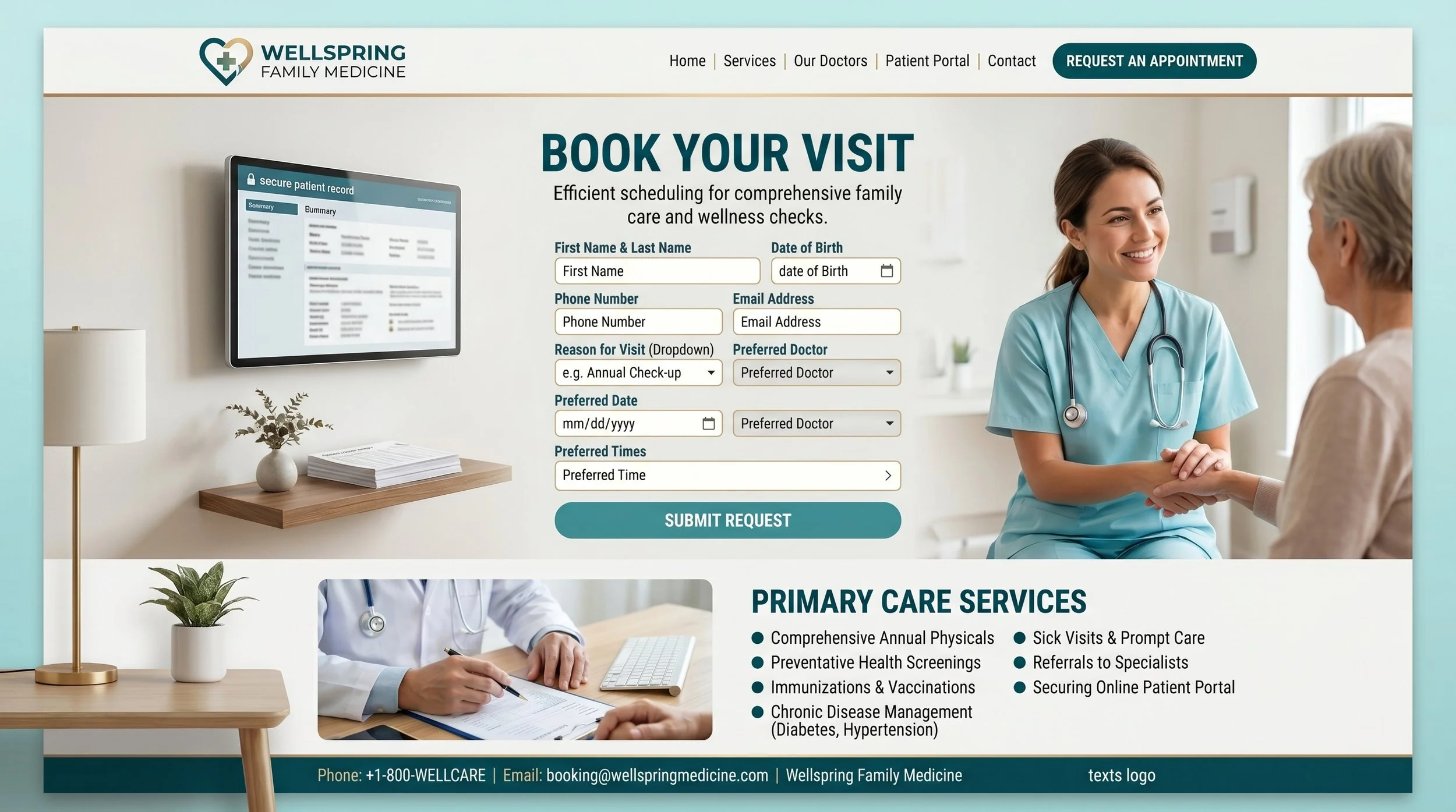 Medical Template w/ Booking 1