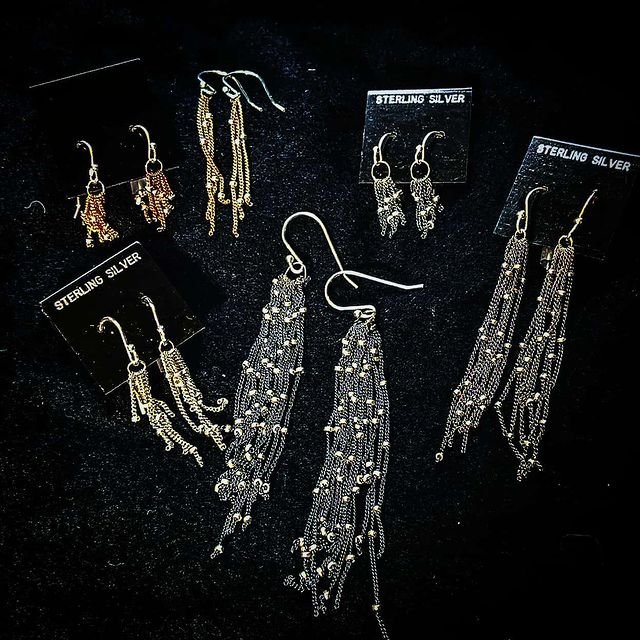 Have it Your Way Bead Chain Earrings
Gold Fill
Rose Gold Fill with Silver Beads
Sterling Silver 
Sterling Silver with an Oxidized Chain
Any Length Any Finish
Made With Hands
Support Artists
Buy Handmade
ZoePea
