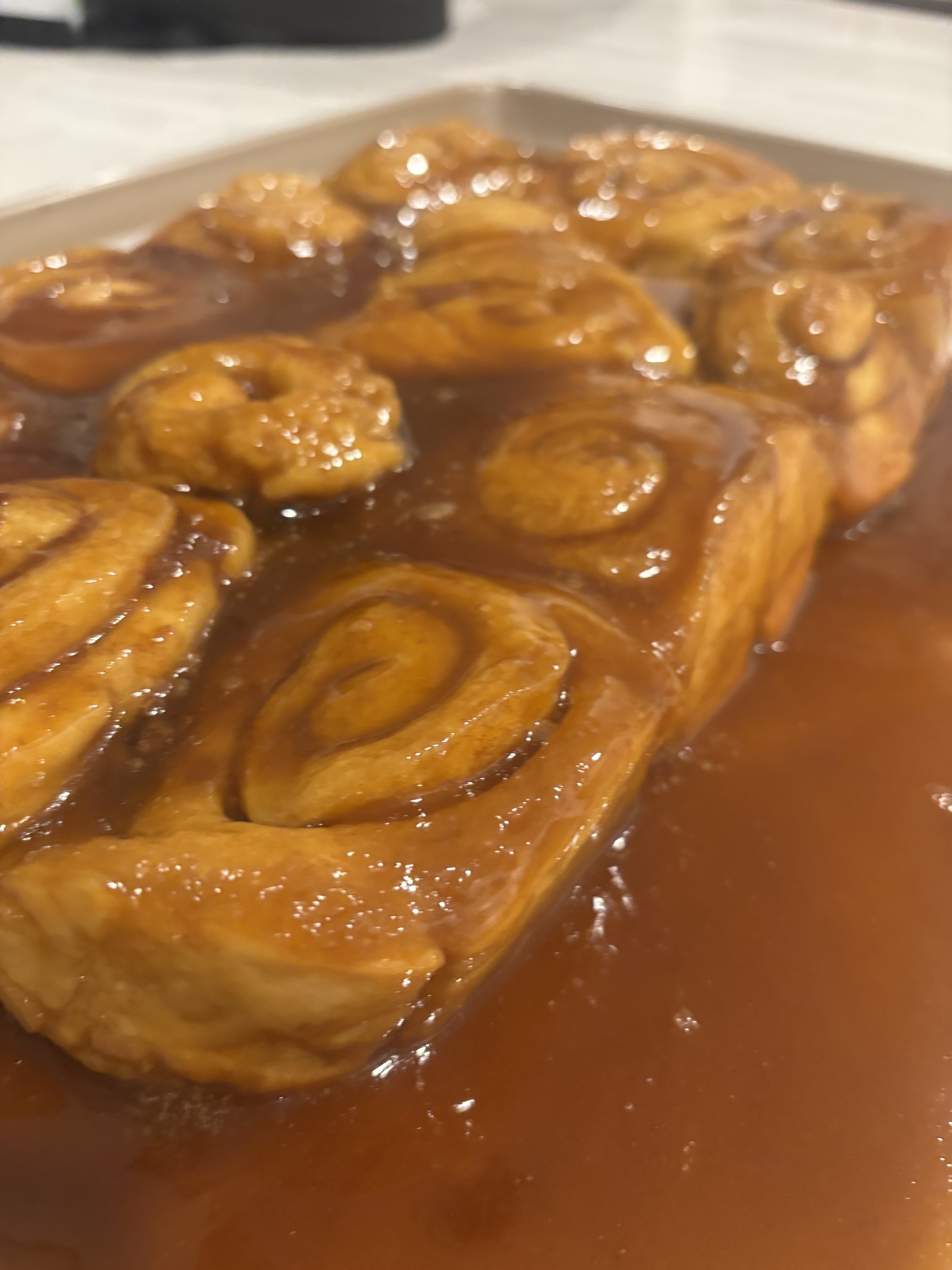 Giant Sourdough Pretzel Sticky Bun