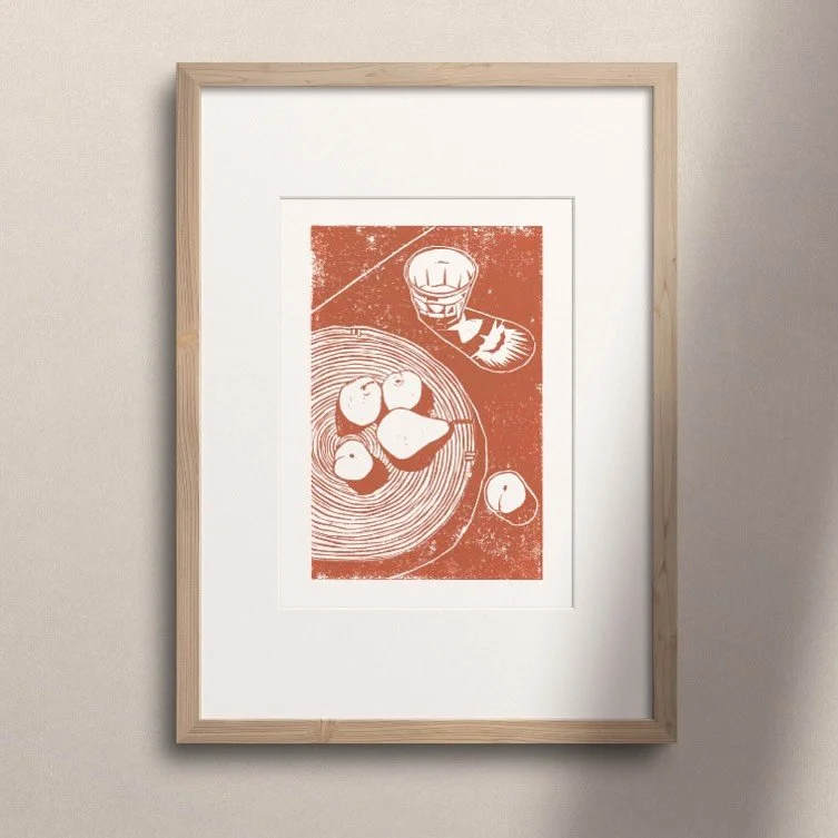 This print always reminds me of the change into autumn. Those longer afternoon shadows, and greater appreciation for the warm sun on a cool day.