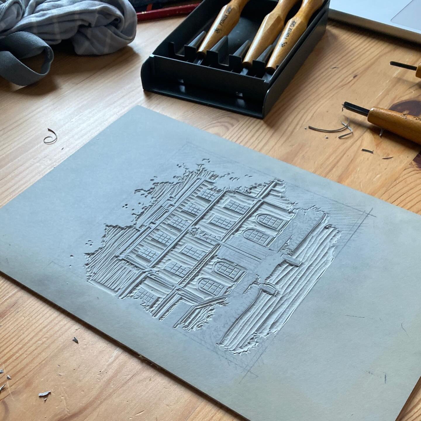 A very small print run of @pierremonthall I created over the summer for a wedding gift.