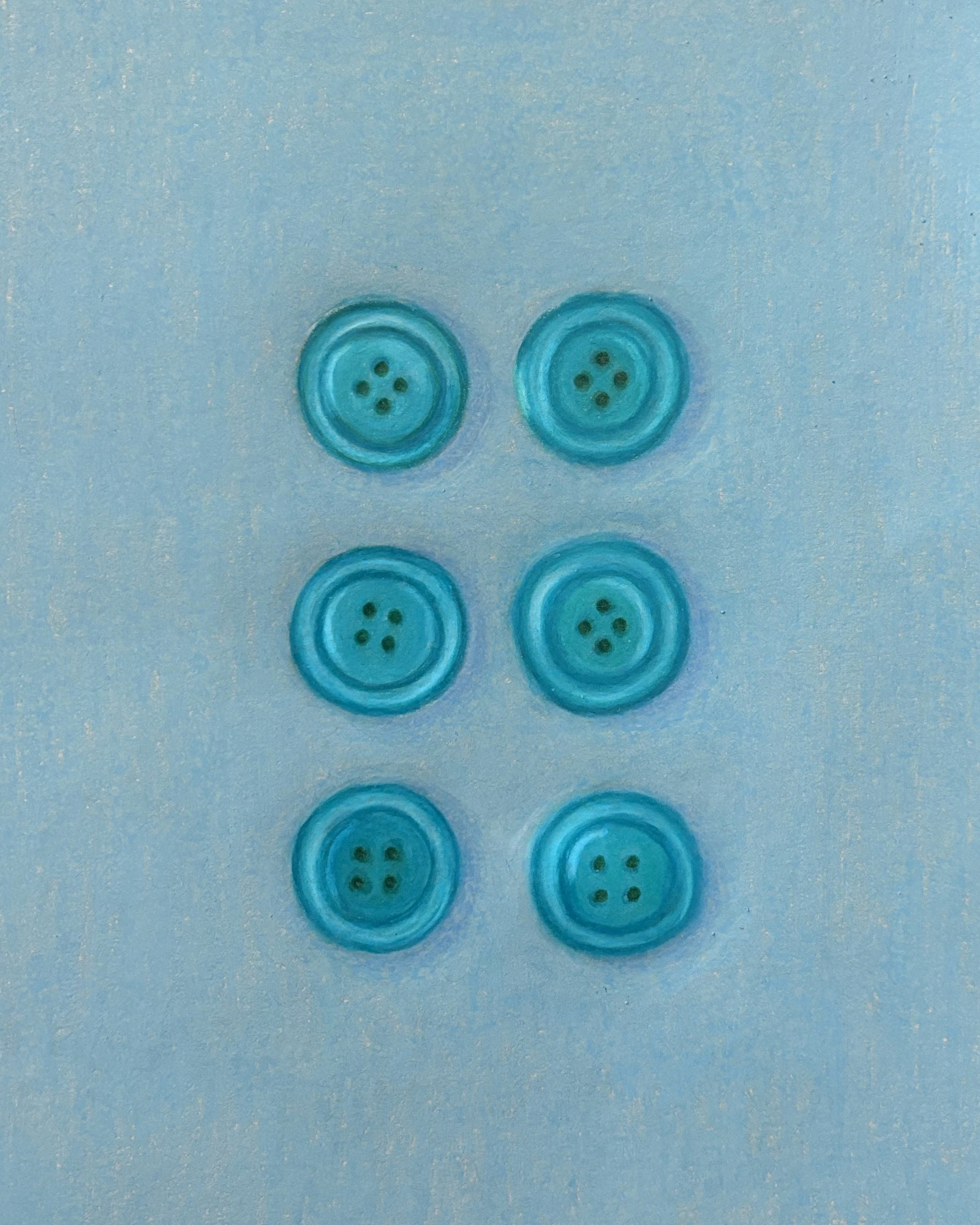 Blue Buttons Print