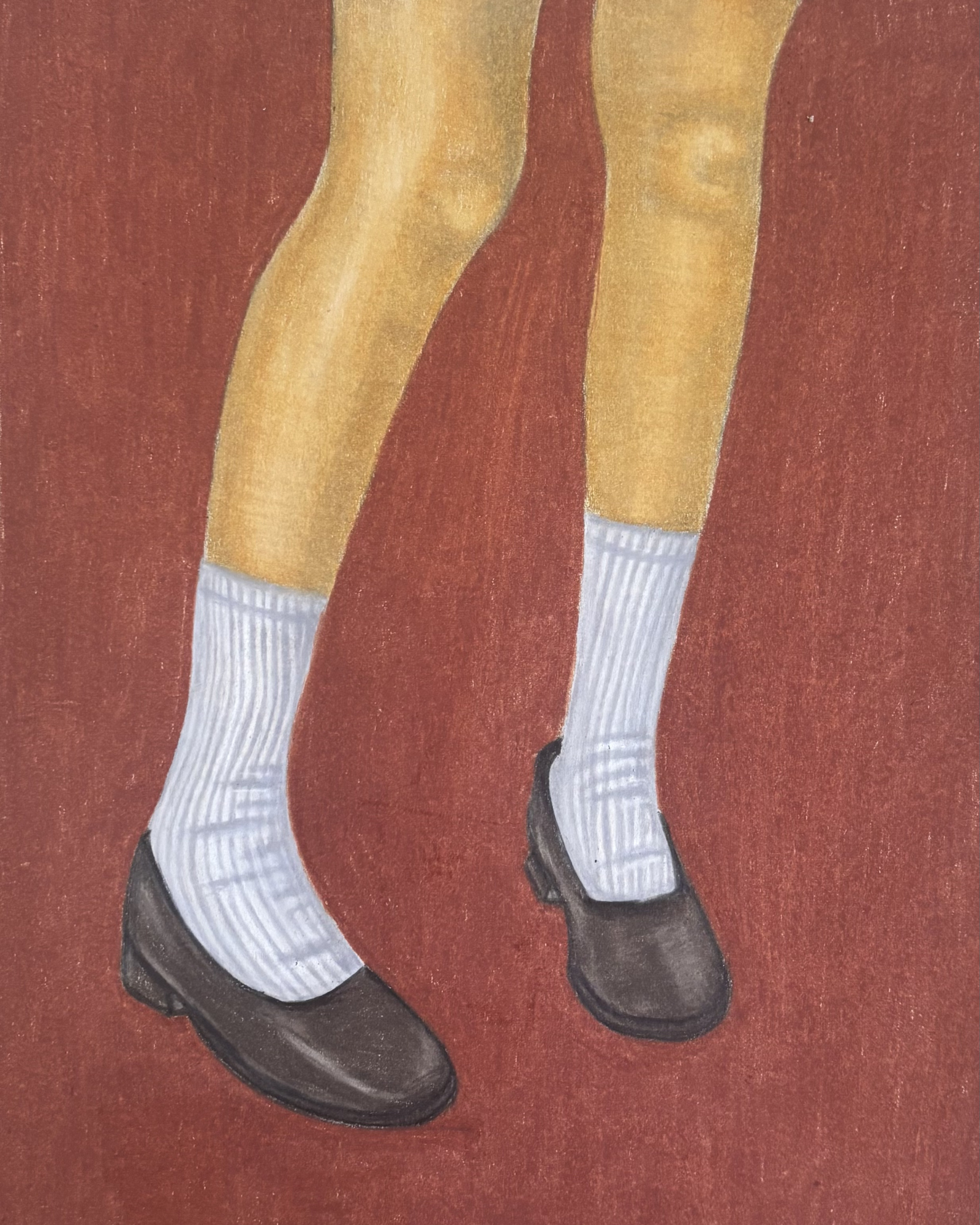 Retro Girl Loafers & Socks Print